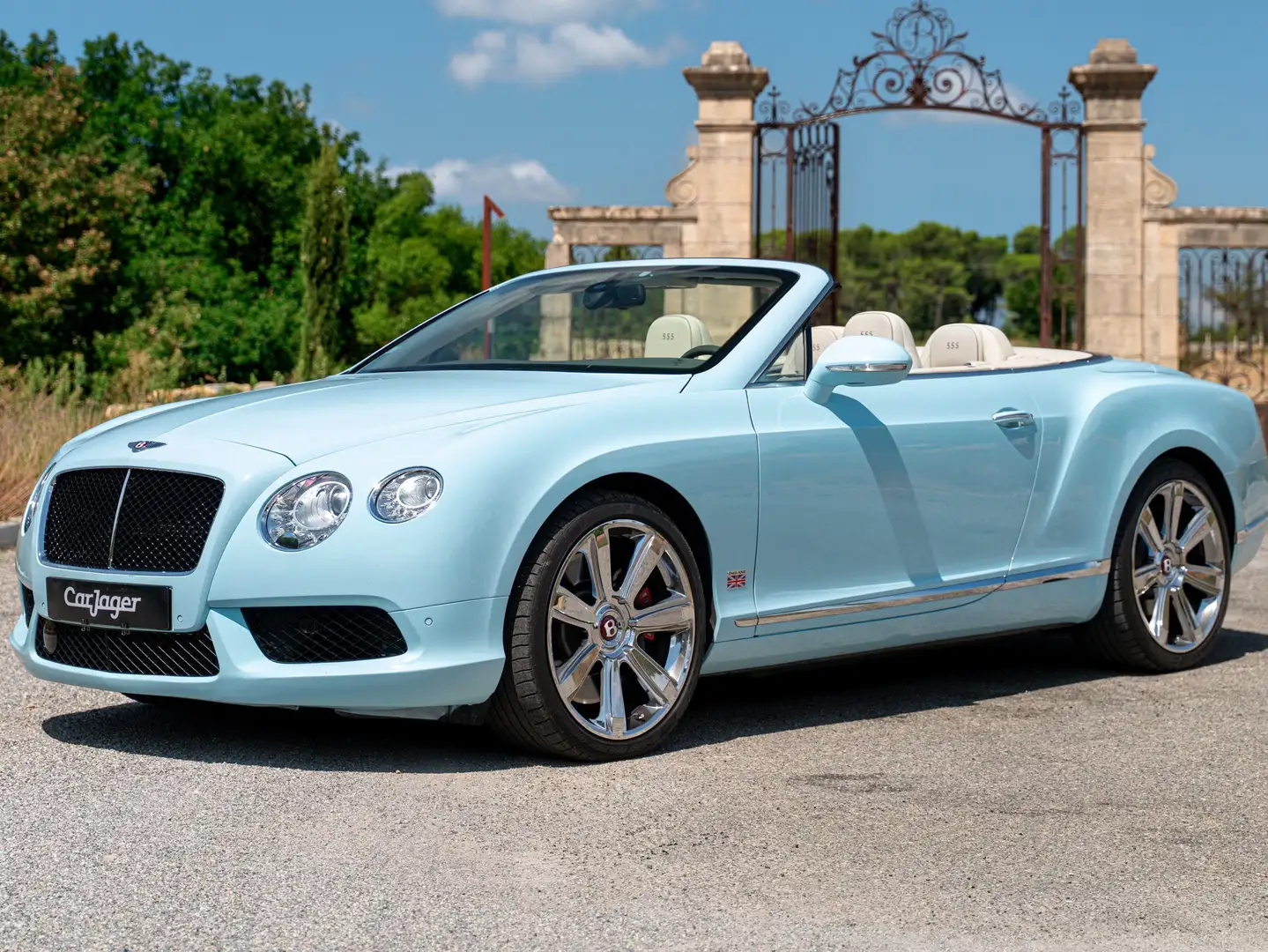 Bentley Continental GTC V8 Bleu - 2