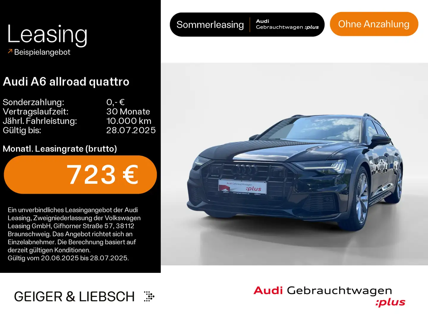 Audi A6 allroad A6 Allroad 45 TDI quattro*NAVI-PLUS*HUD*LEDER*AH Noir - 1