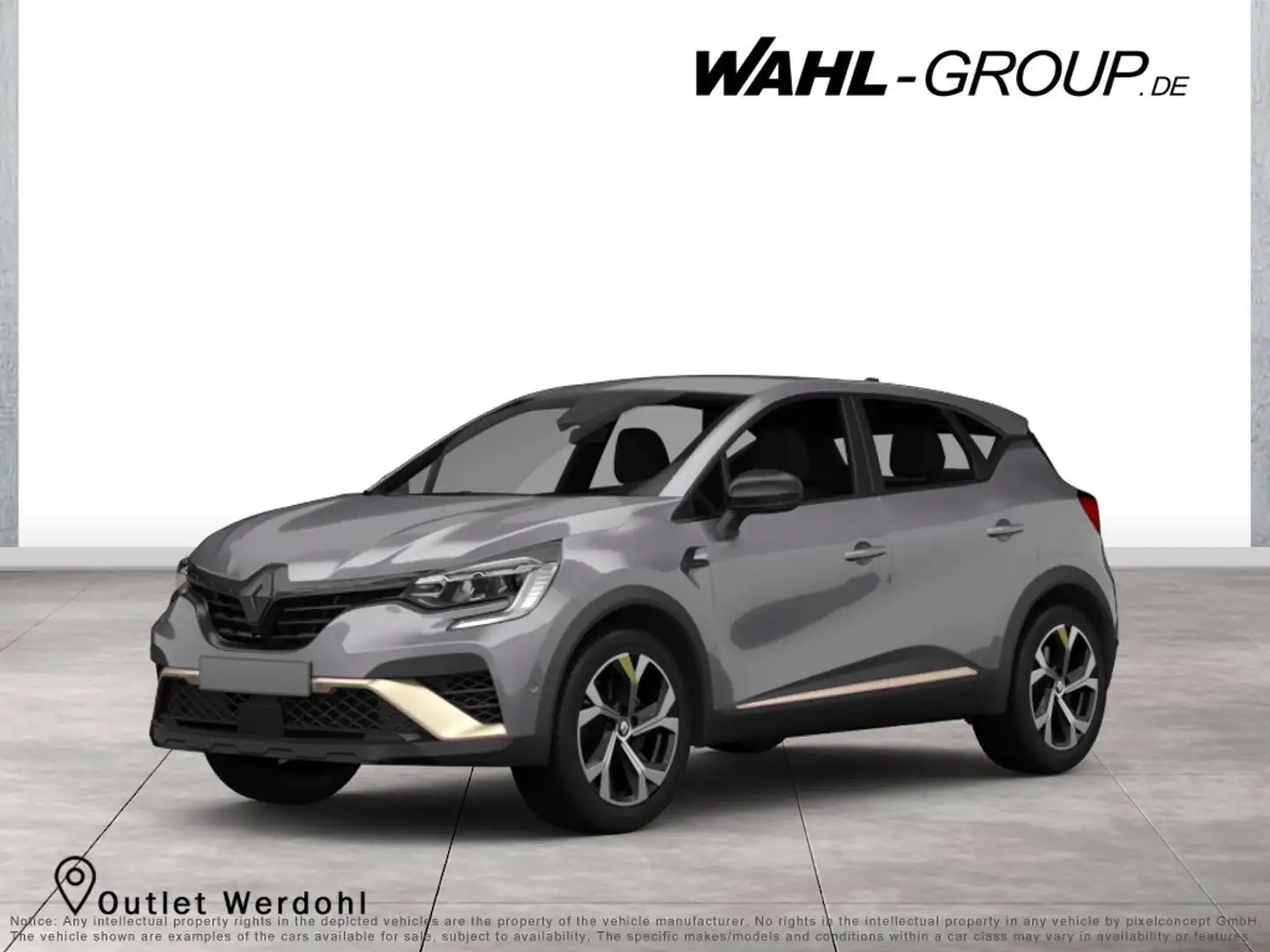 Renault Captur 1.3 TCe 140 EDC MILD-HYBRID*KAMERA*LED*SITZHEIZUNG Grijs - 1
