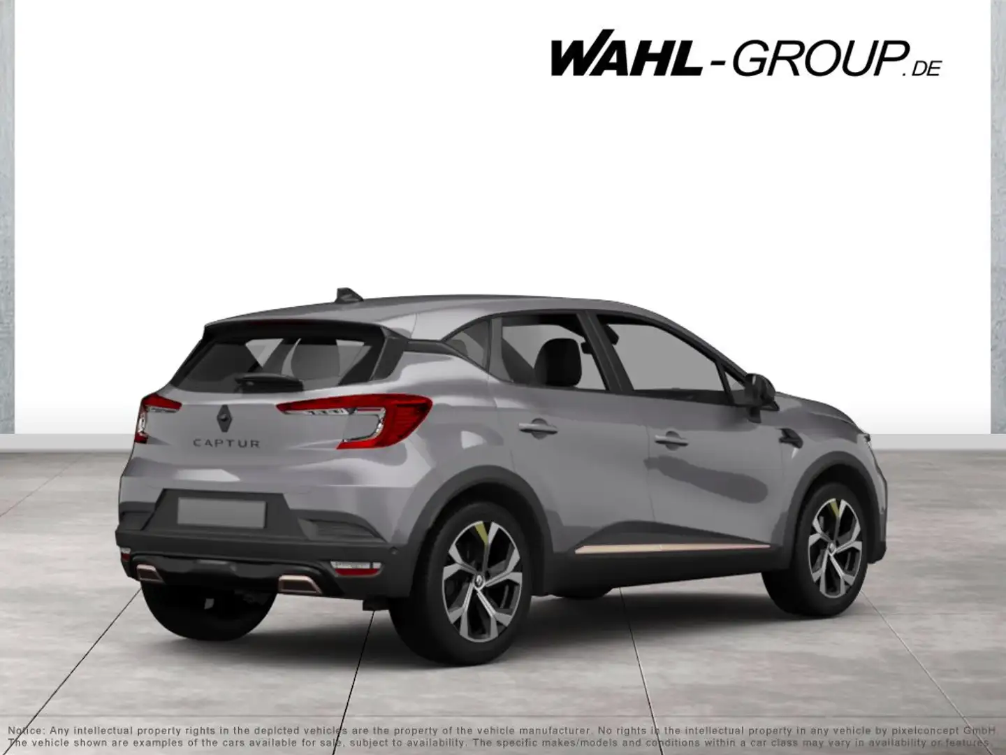 Renault Captur 1.3 TCe 140 EDC MILD-HYBRID*KAMERA*LED*SITZHEIZUNG Grijs - 2