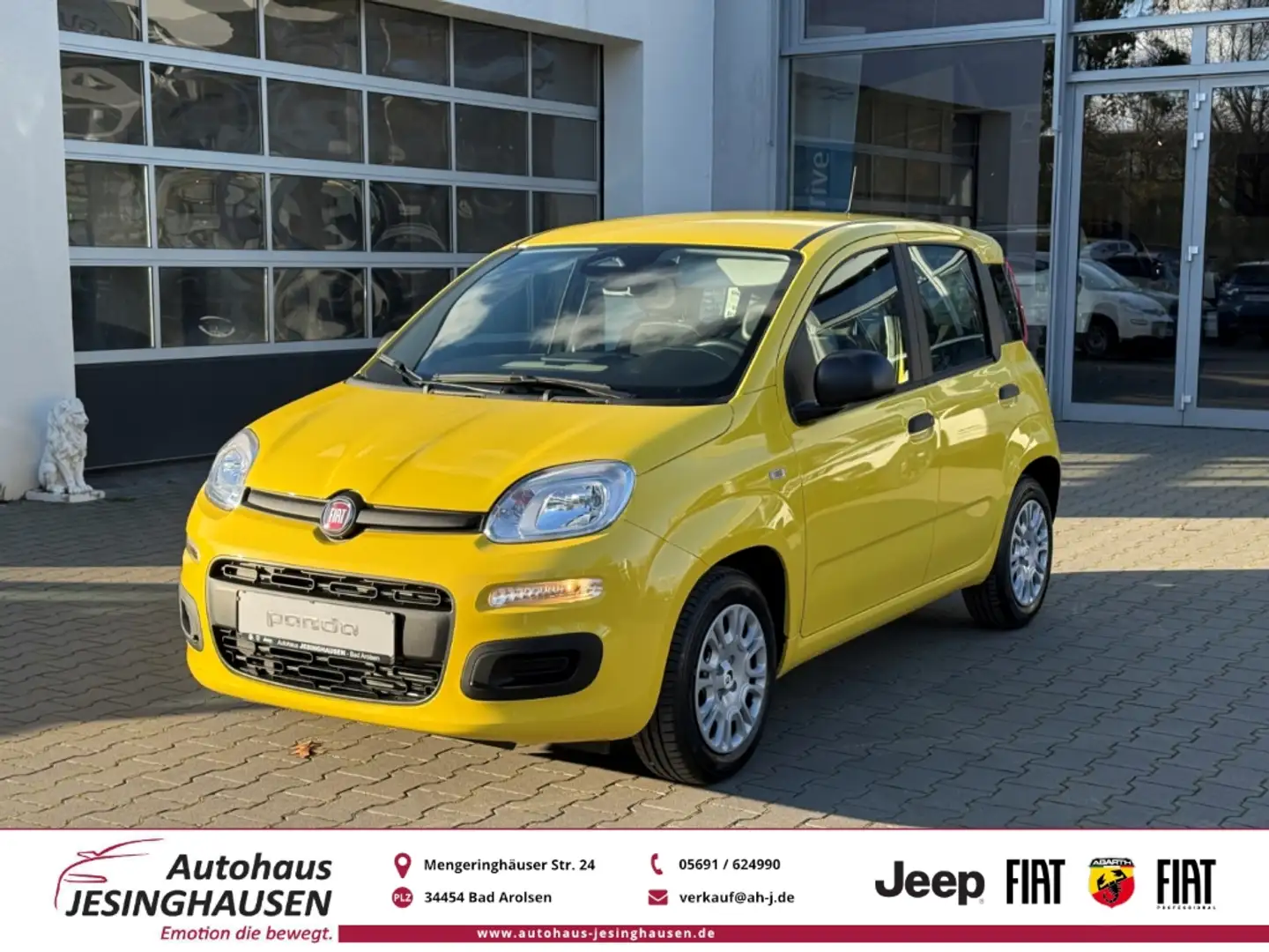 Fiat Panda Pandina Pop Hybrid+Klima+PDC+Bluetooth Jaune - 1