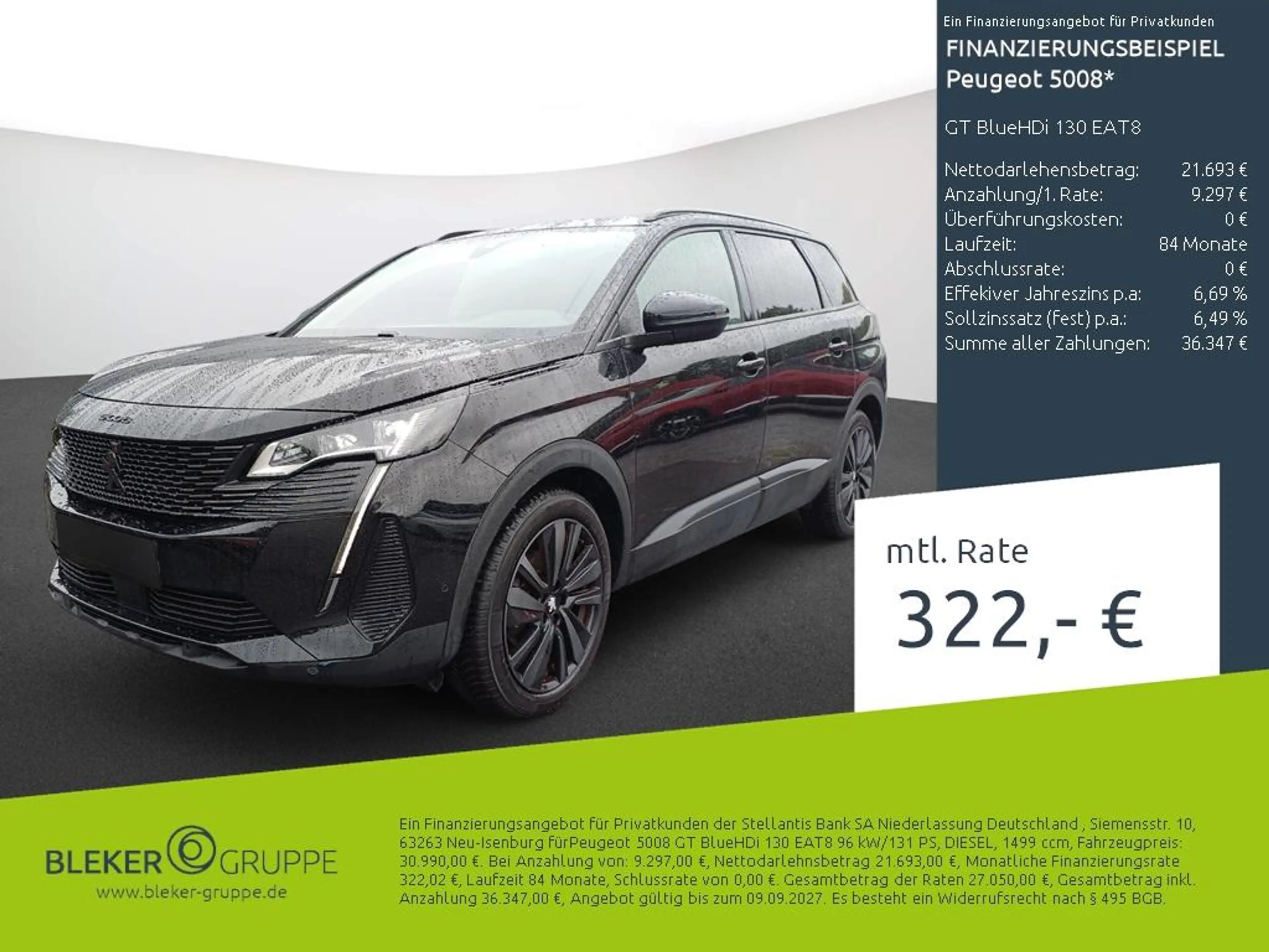 Peugeot 5008 GT BlueHDi 130 EAT8
