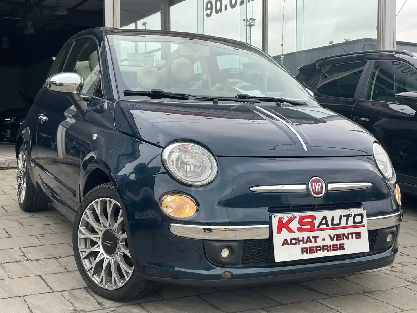 Fiat 500C 1.2i PoP/149866KM/AIRCO/CUIR /EURO 5 Bleu - 2