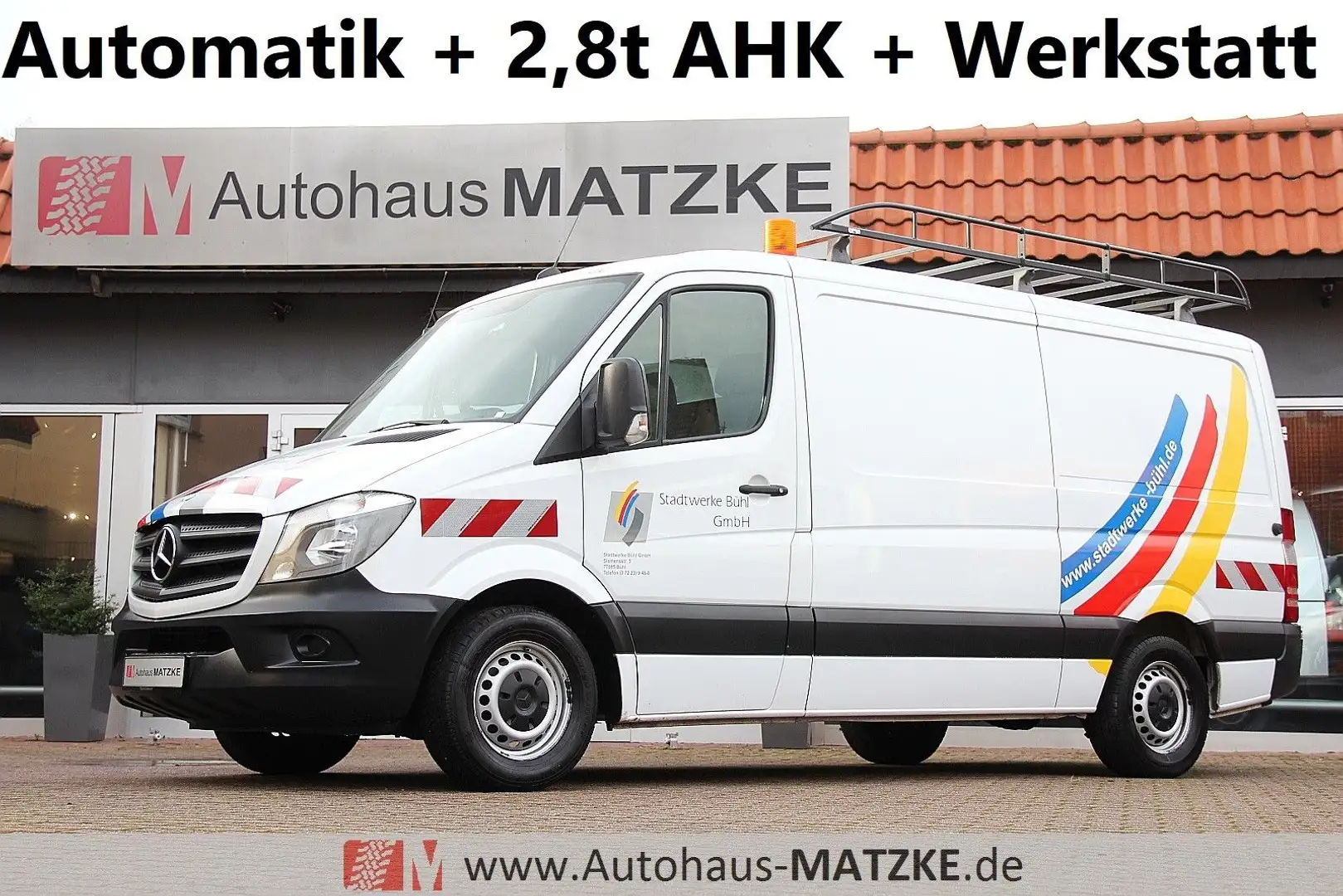 Mercedes-Benz Sprinter 313 Automatik Werkstatt AHK Standheiz. Weiß - 1