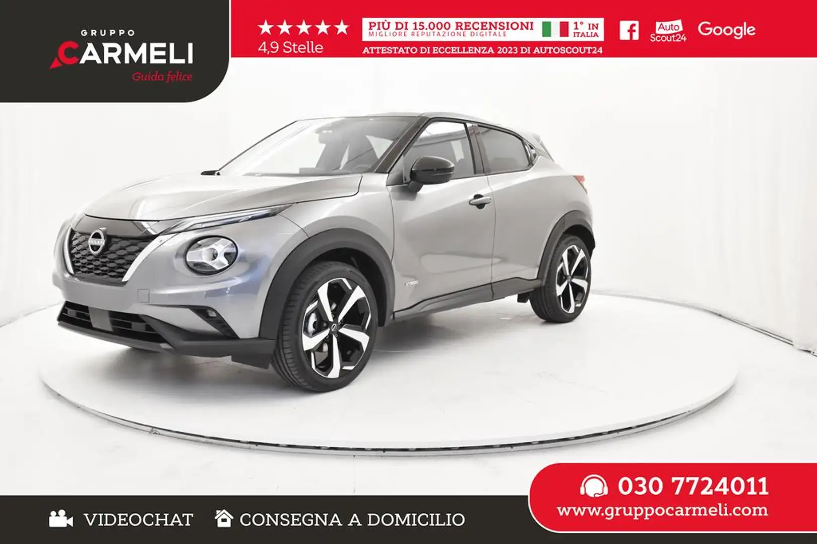 Nissan Juke 1.6 hev Tekna Grigio - 1