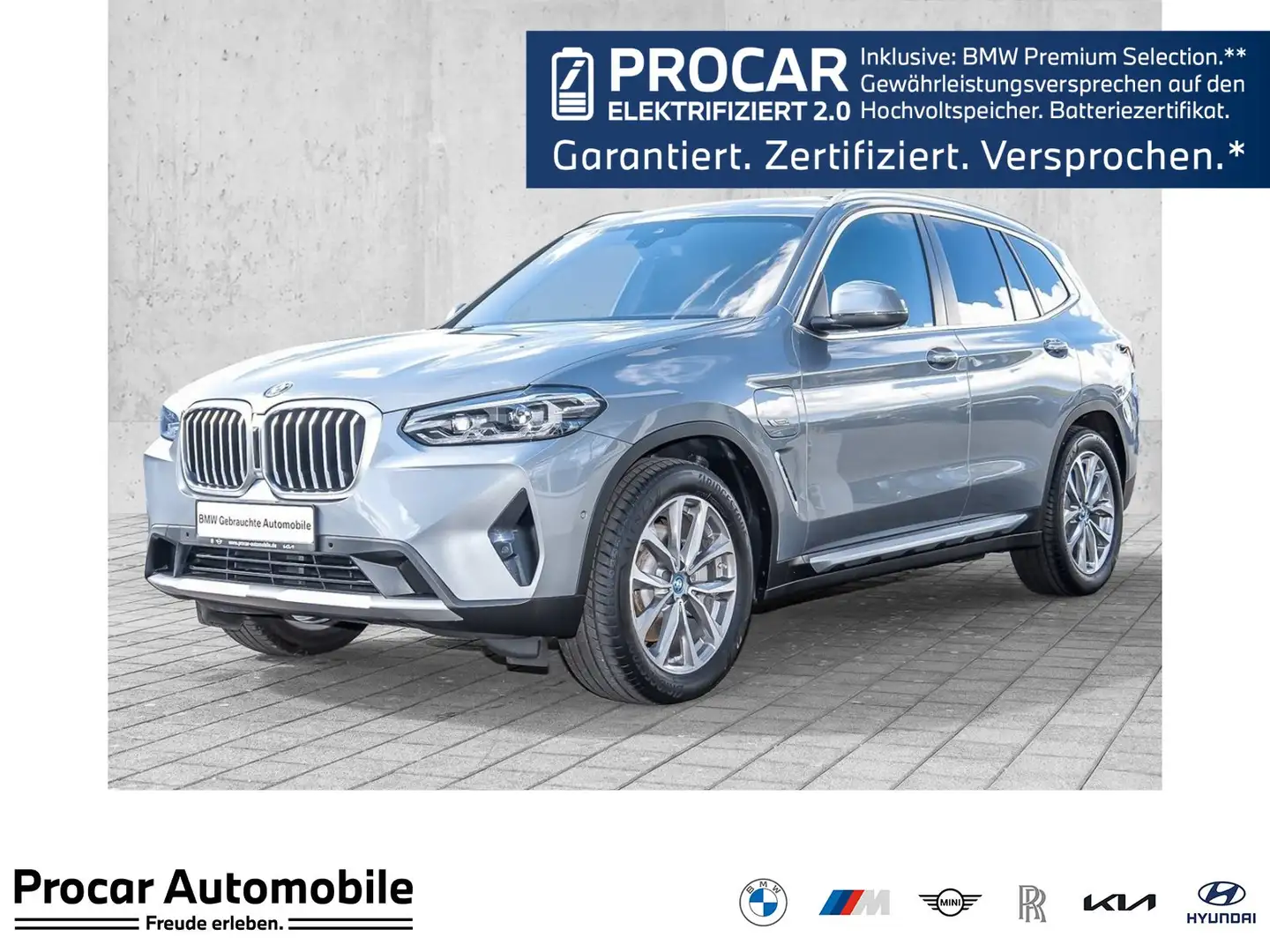 BMW X3 xDrive30e RFK NAVI LED PDC V+H DAB Parkass. Grau - 1