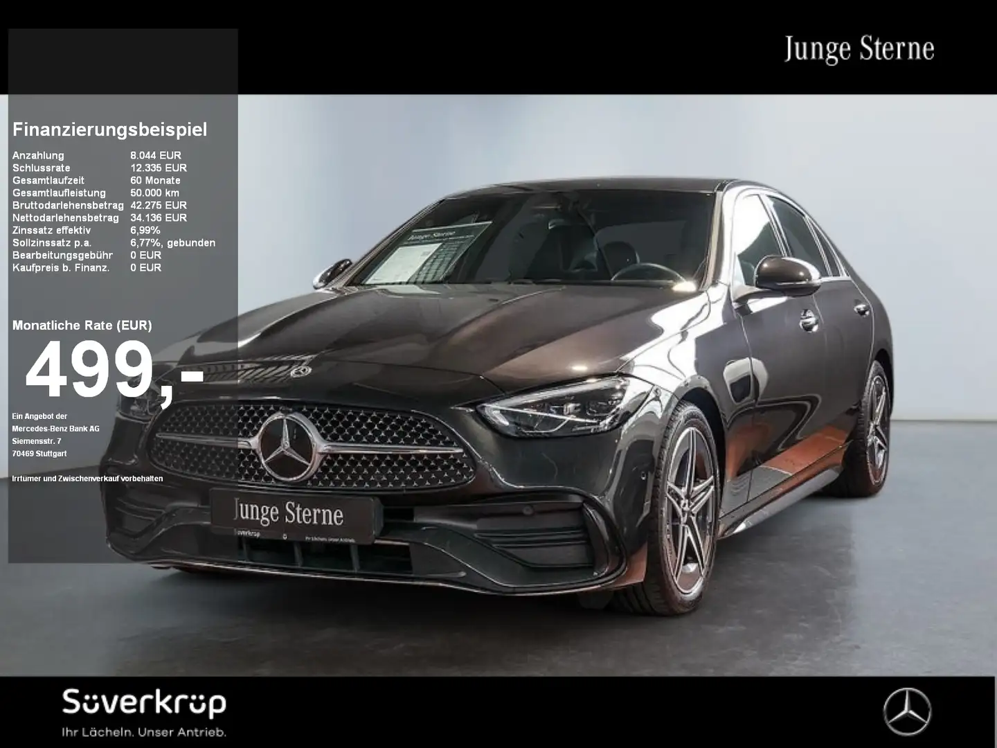 Mercedes-Benz C 220 d // AMG SPUR DISTR KAMERA PDC SHZ Šedá - 1