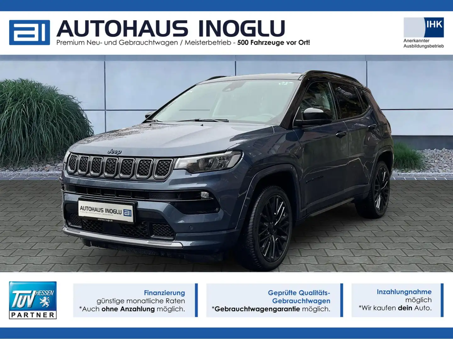 Jeep Compass S PHEV 4xe*Navi*LED*360°*Virtual*Alpine Blau - 1