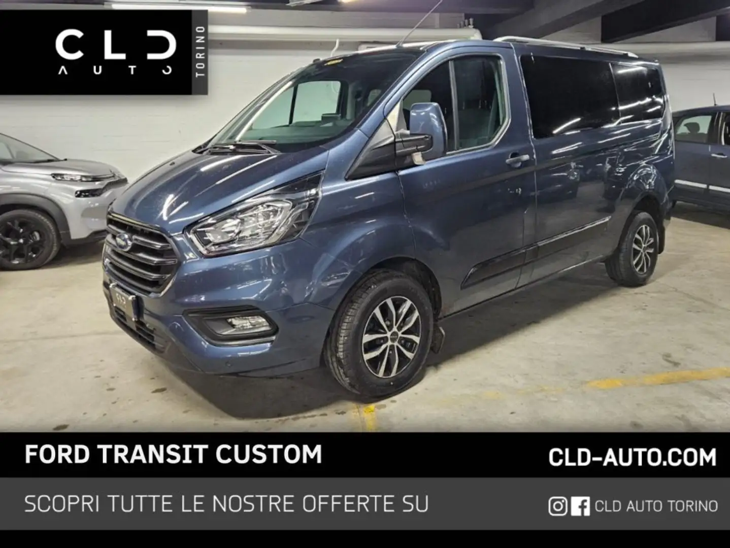 Ford Transit Custom 2.0 TDCi Furgone Entry GANCIO TRAINO Blu/Azzurro - 1