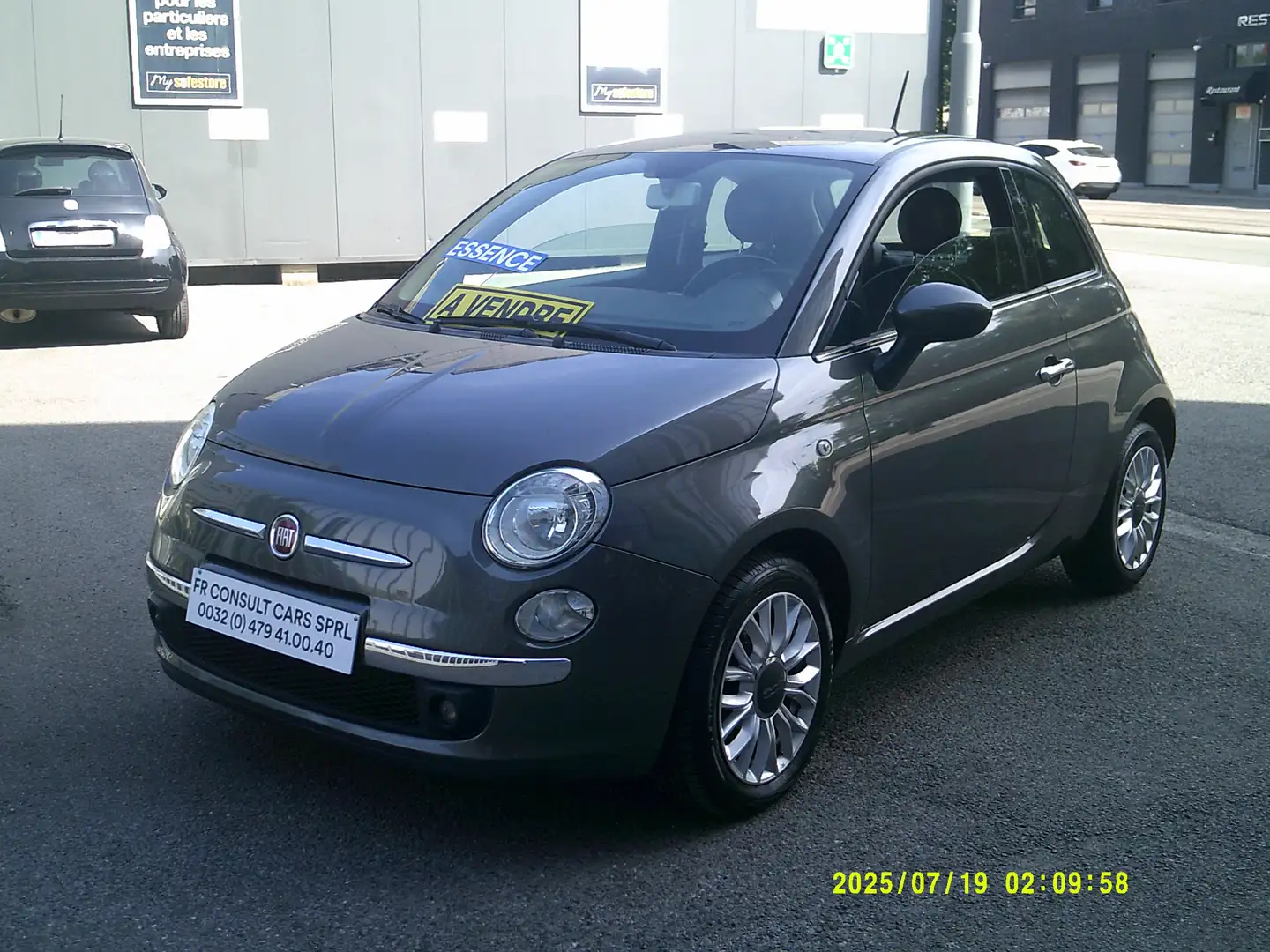 Fiat 500 500 1.2i Pop AIRCO AUTOMATIQUE . PDC AR Grijs - 2
