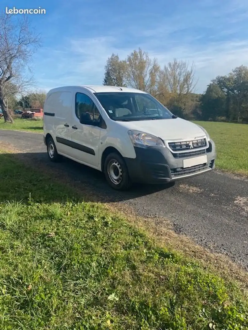 Peugeot Partner 1.6 hdi pack clim 75 cv Blanc - 2