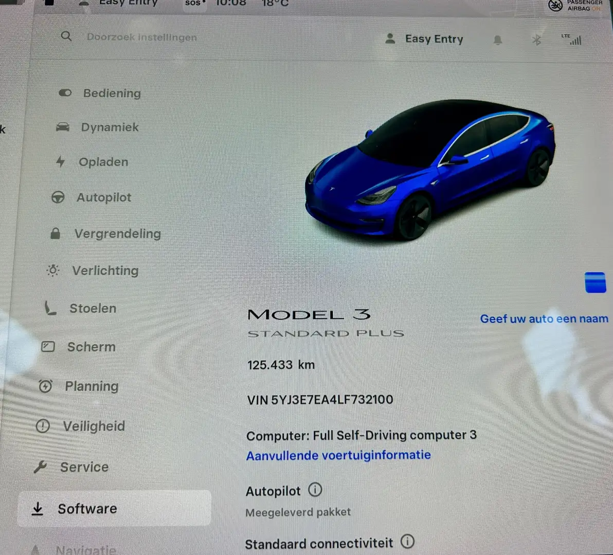 Tesla Model 3 Standard RWD Plus 60 kWh 86% SOH 1e Eigenaar NL-Au Blauw - 2