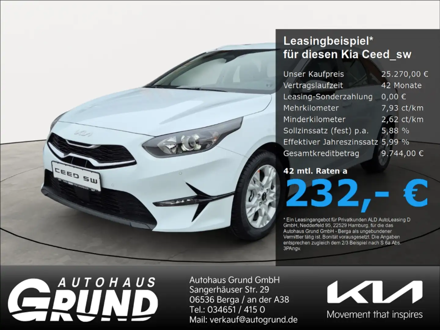 Kia Ceed SW / cee'd SW 1.5T 48V DCT7 ULTIMATE NAVI KAMERA Weiß - 1