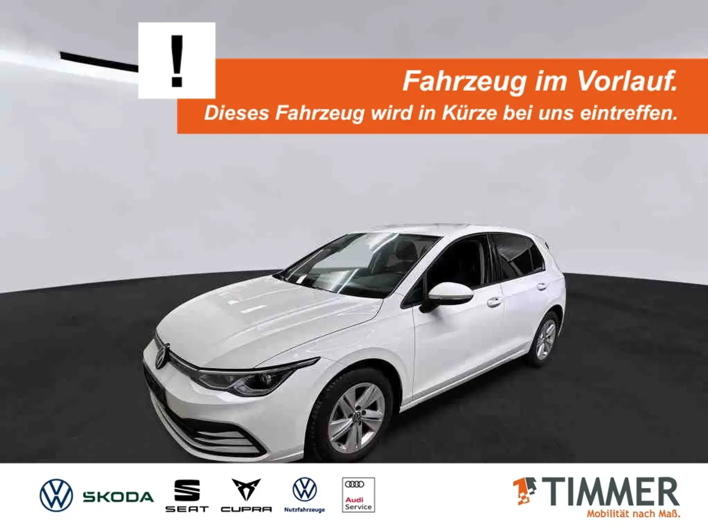 Volkswagen Golf VIII 1.5 TSI LIFE +LED +RKAM +CARPLAY +SHZ +NAVI Weiß - 1