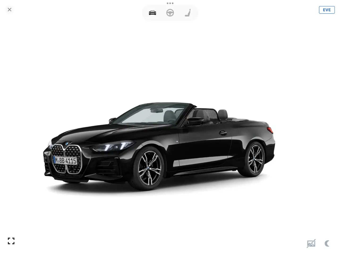 BMW 420 i Cabrio M Sport HeadUp 360 Cam Live Memory Schwarz - 1