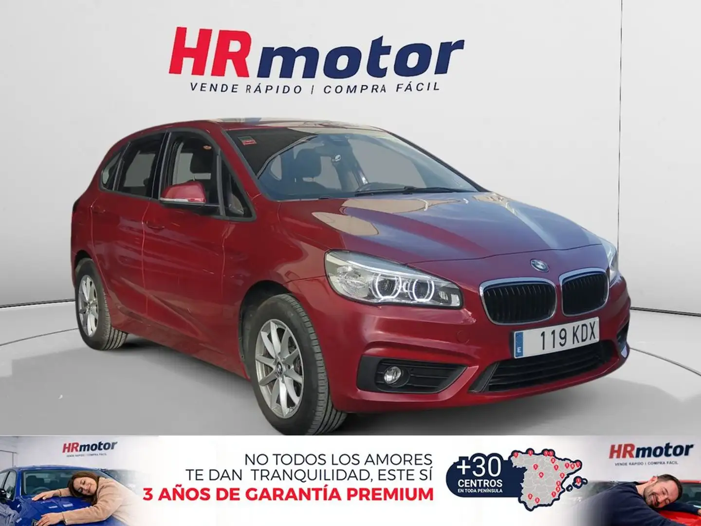BMW 216 d Advantage Rouge - 1