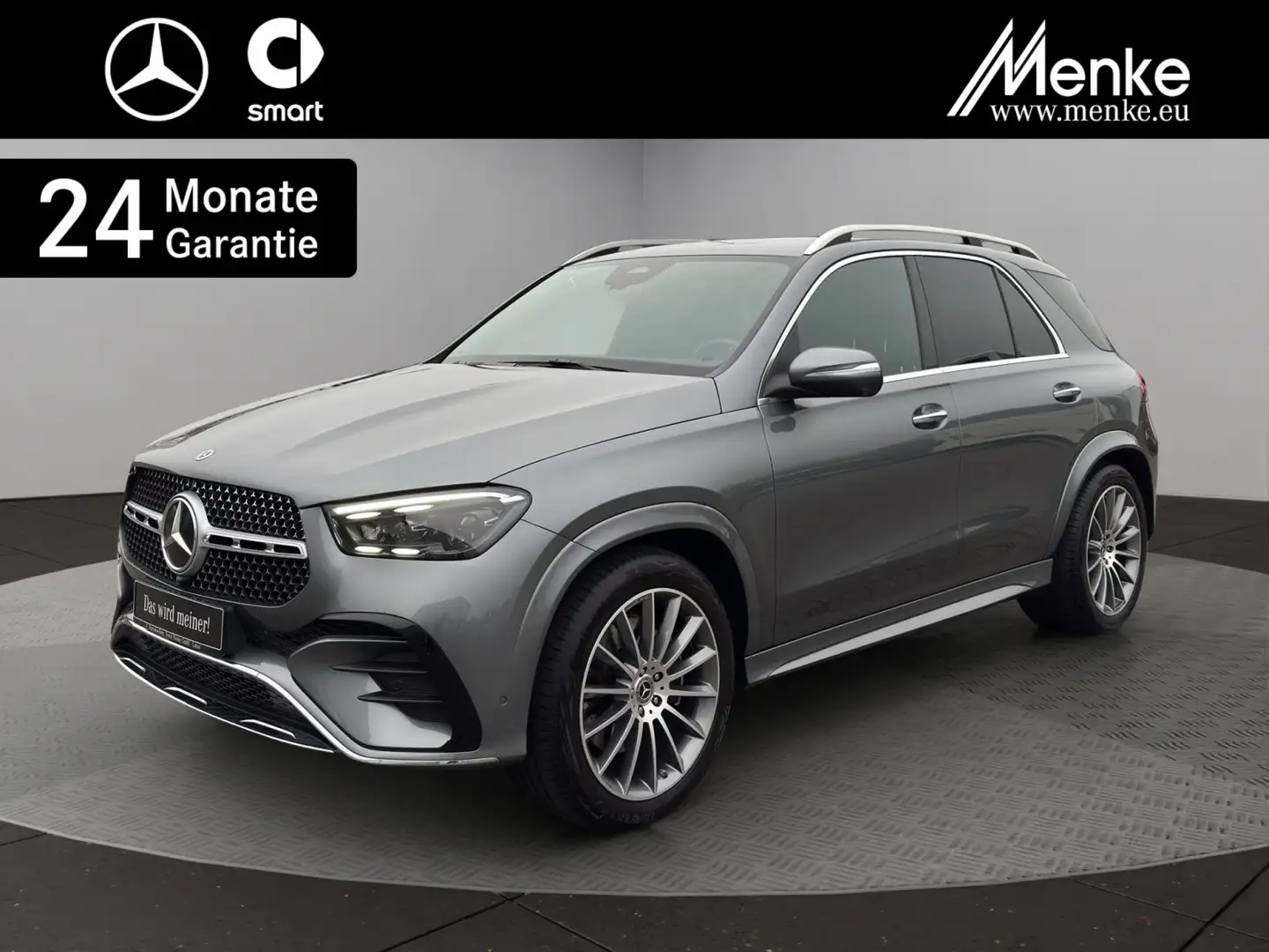 Mercedes-Benz GLE 300 d 4M AMG+Distr+Memo+AIR+AHK+Burm+360+21 Grau - 1