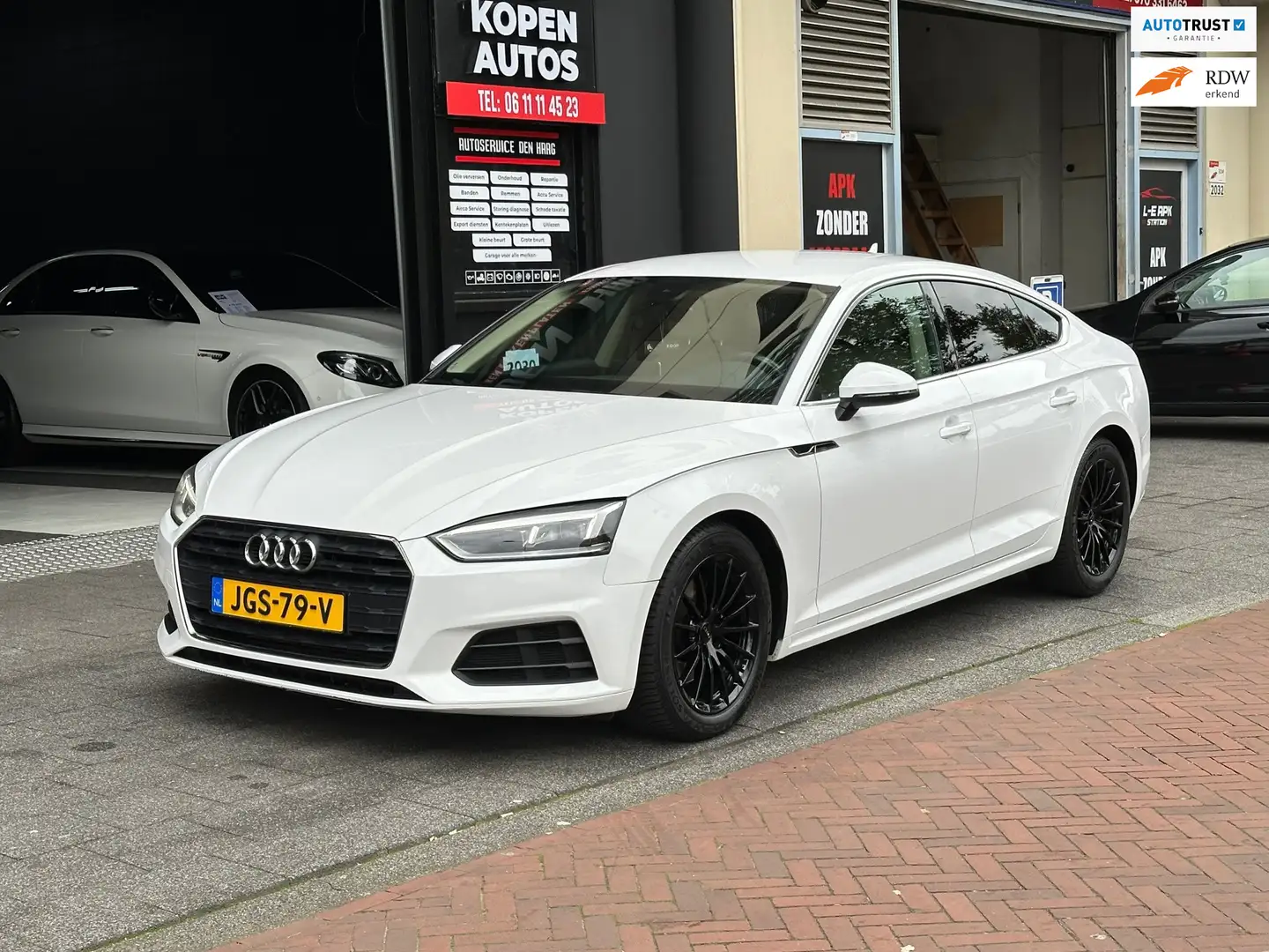 Audi A5 Sportback 2.0 TFSI Pro Line Aut Leer Navi Carplay Weiß - 1