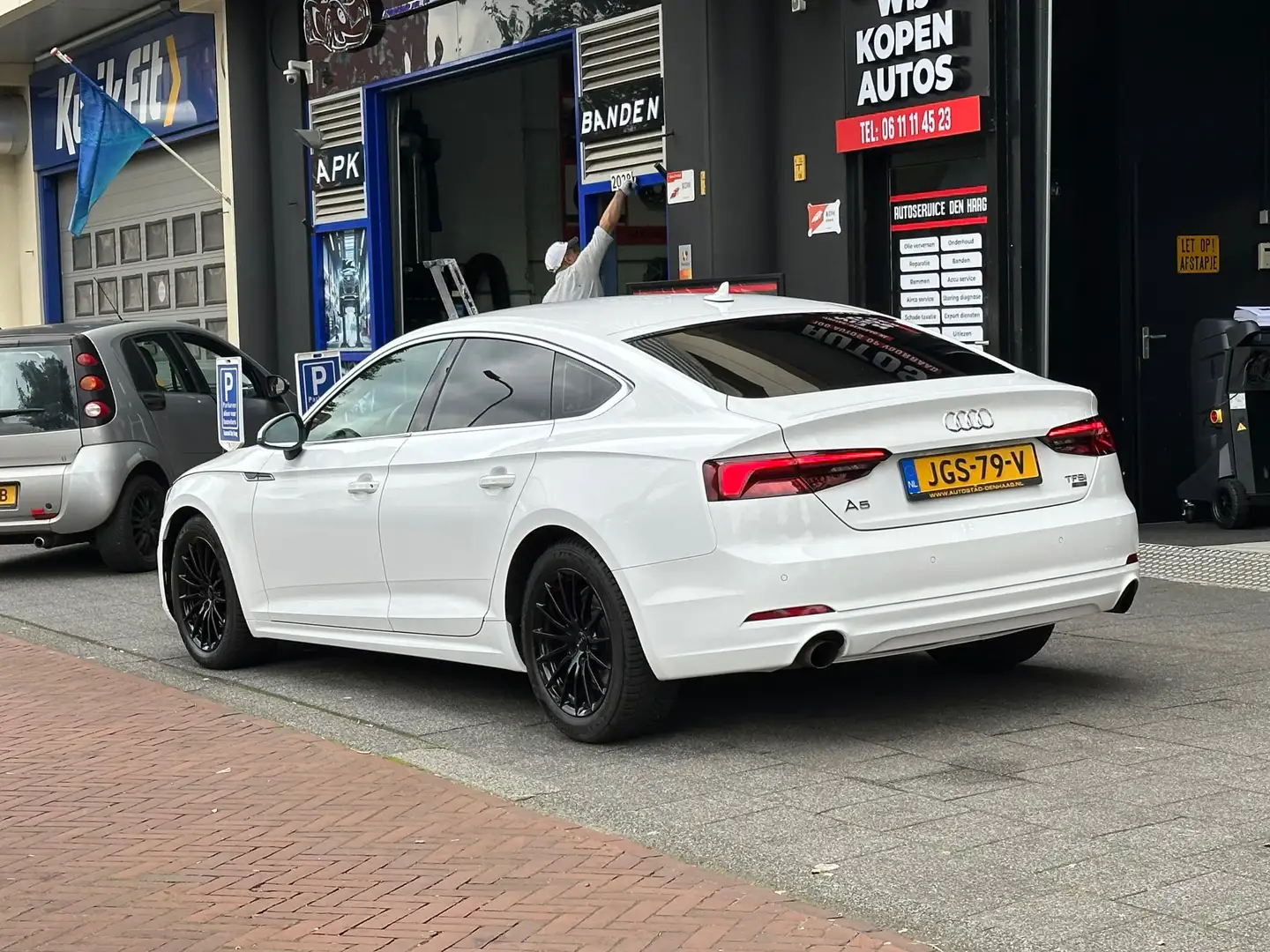 Audi A5 Sportback 2.0 TFSI Pro Line Aut Leer Navi Carplay Weiß - 2