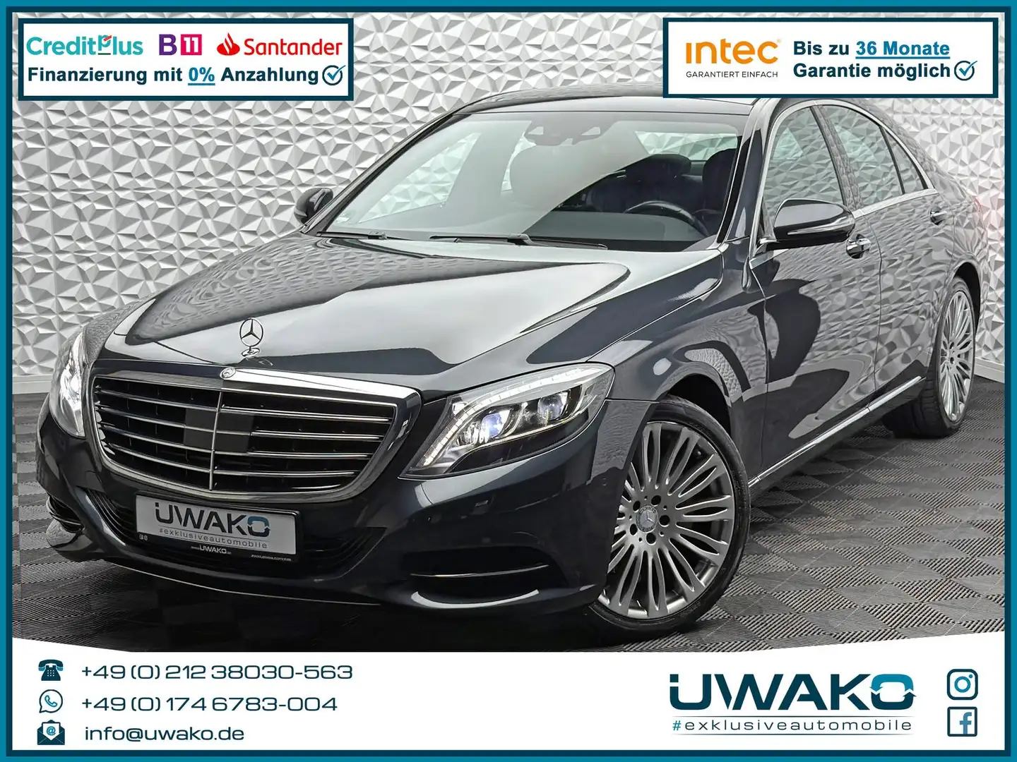 Mercedes-Benz S 350 S350d AIRMATIC/4MATIC/DISTRO/AHK/PANO/BURME/RCAM Noir - 1