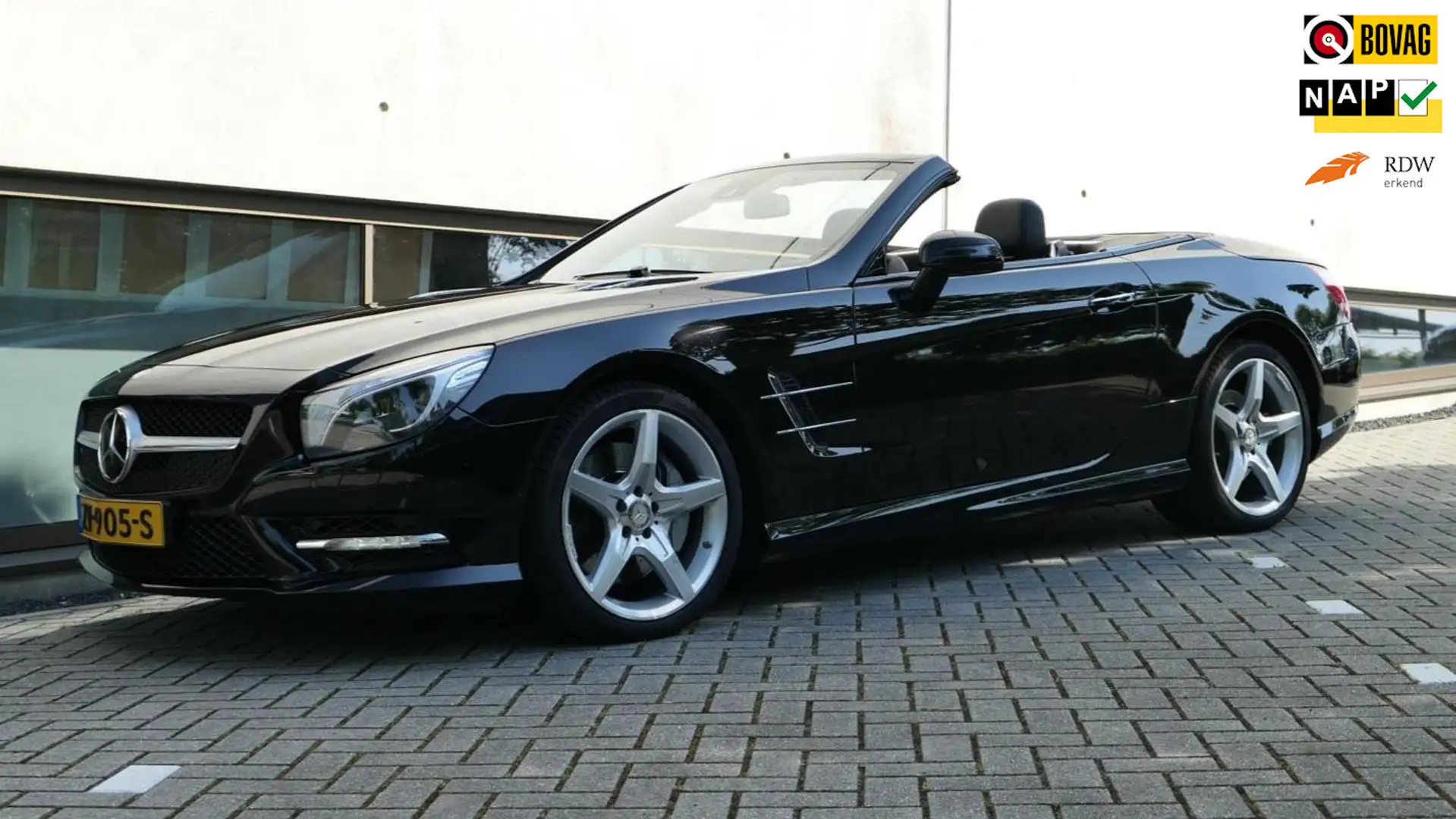 Mercedes-Benz SL 500 AMG V8 Navi Panodak Airscarf B&O Massage Topscondi Černá - 1