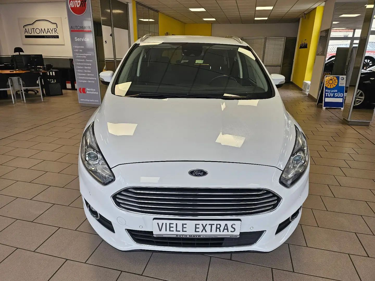 Ford S-Max 2.0 Titanium Alu, Klima, 7-Sitzer, Weiß - 2