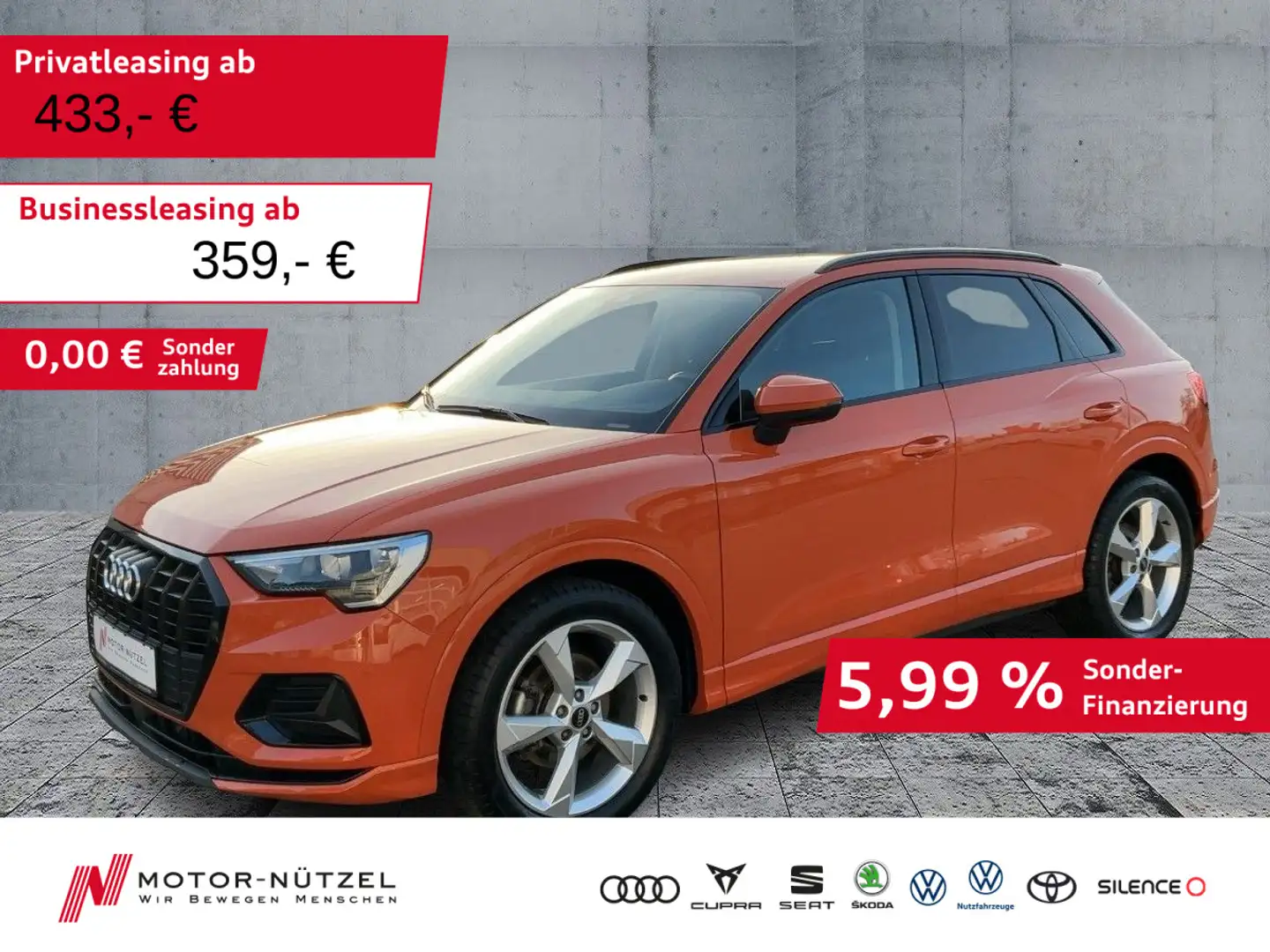 Audi Q3 35 TFSI S-TR ADVANCED 5JG+LED+MEDIA+AHK+ACC Orange - 1