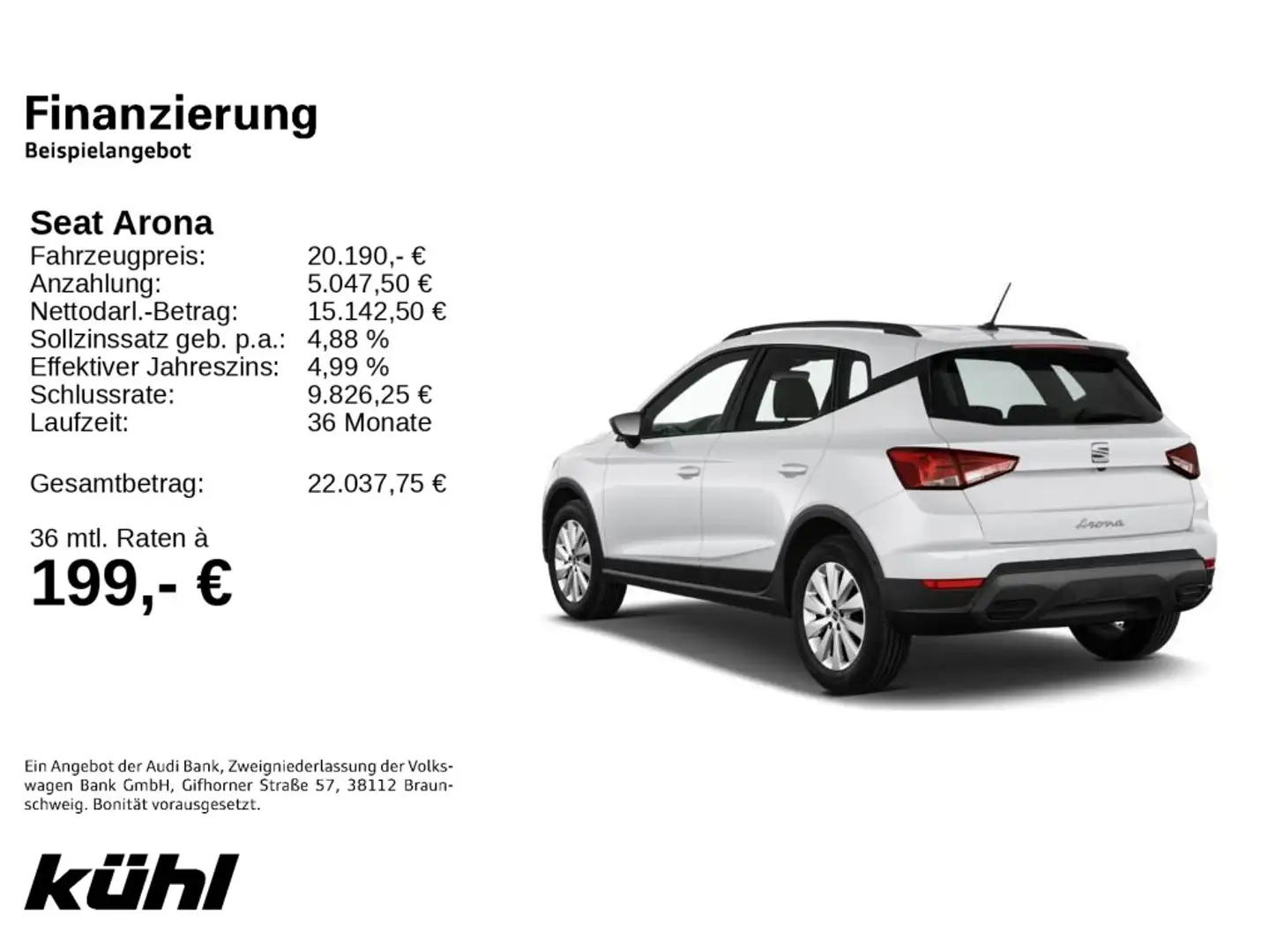 SEAT Arona 1.0 TSI DSG Style LED Kamera App Weiß - 2