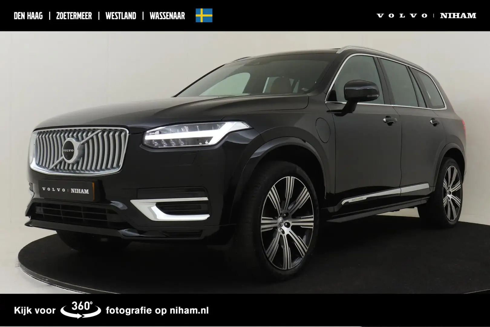 Volvo XC90 T8 RECHARGE AWD INSCRIPTION EXCLUSIVE -PANO.DAK|36 Zwart - 1