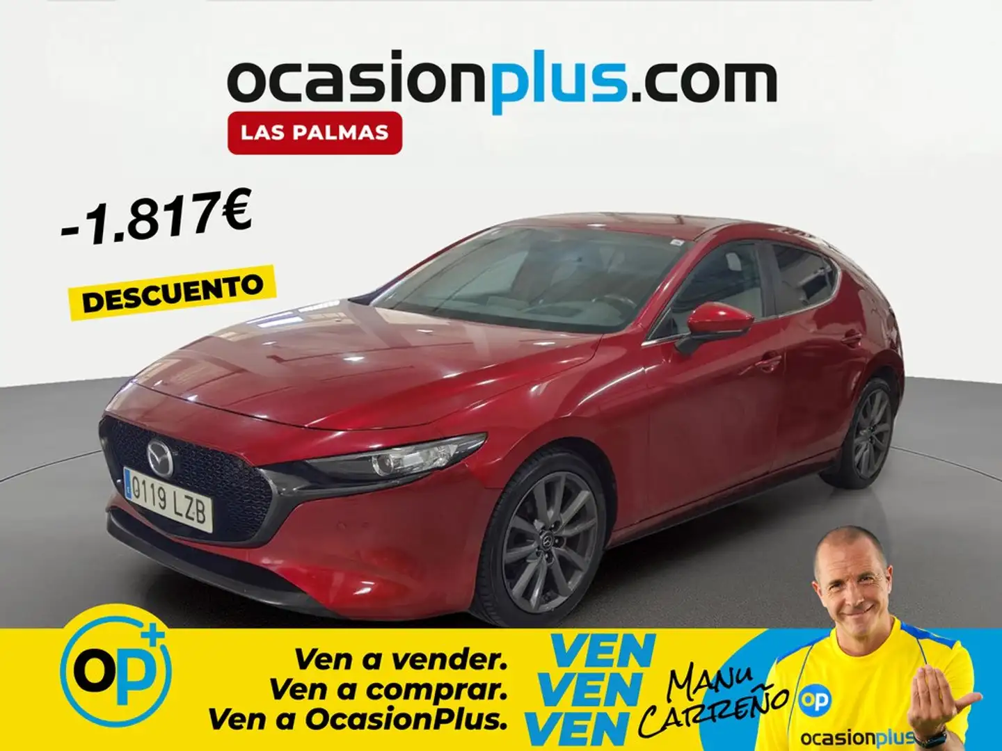 Mazda 3 2.0 e-Skyactiv-G Evolution 90kW Rojo - 1
