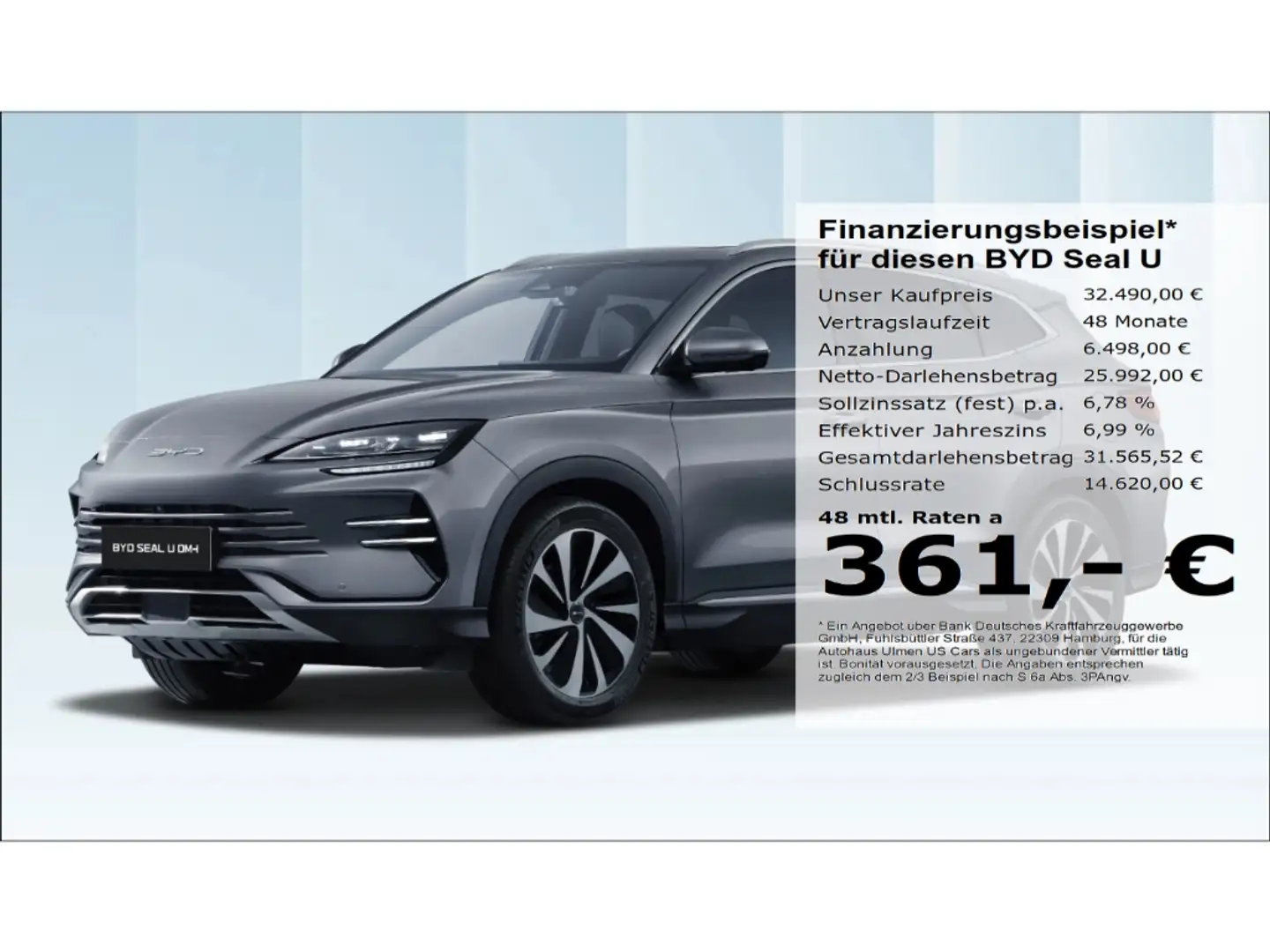 BYD Seal U DM-i Comfort Leder Pano 360°Cam Voll Grau - 1