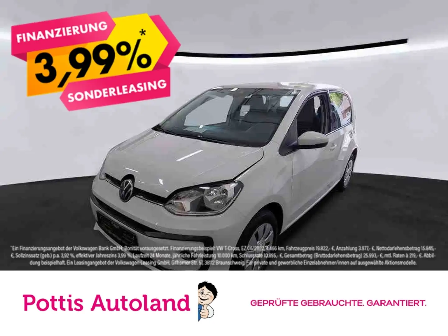 Volkswagen up! 1.0 MPI MOVE UP! KAMERA KLIMA PDC SHZG Blanco - 1