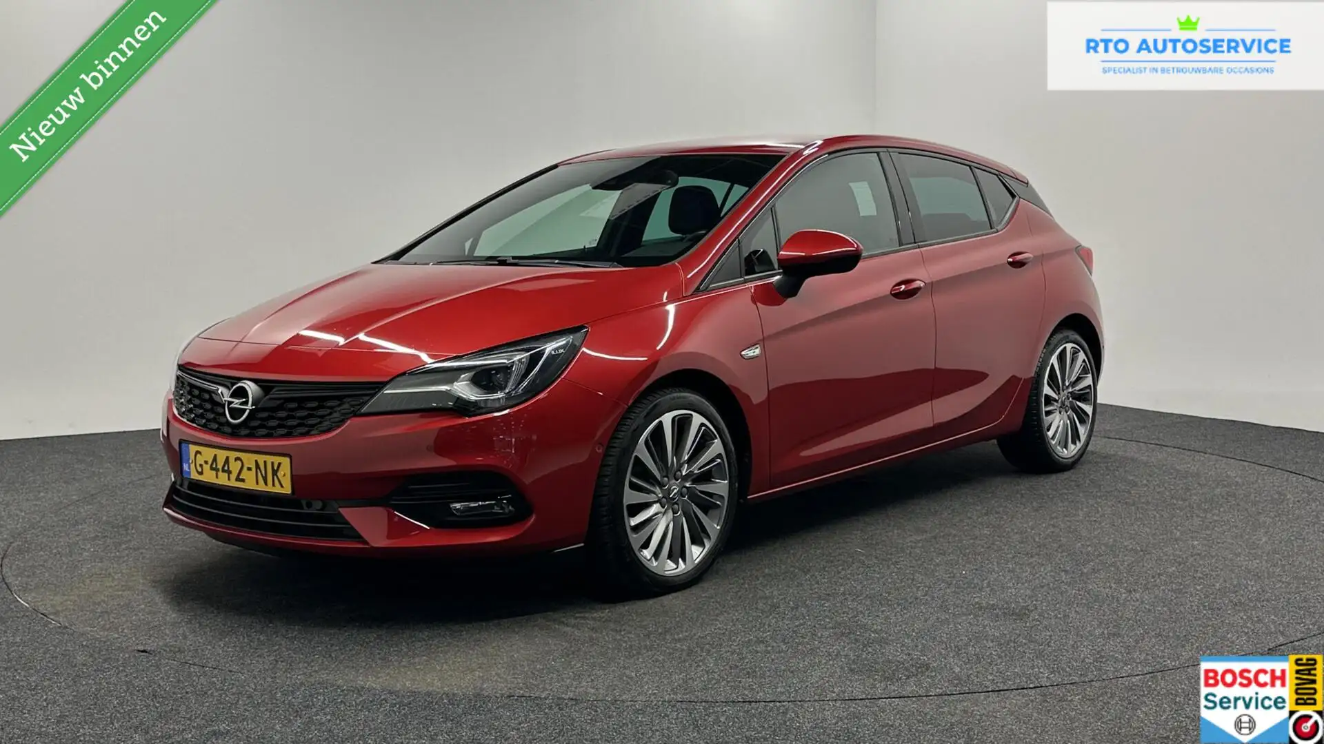 Opel Astra 1.2 Elegance CAMERA NAVI CARPLAY ECC CRUISE LM. Rood - 1