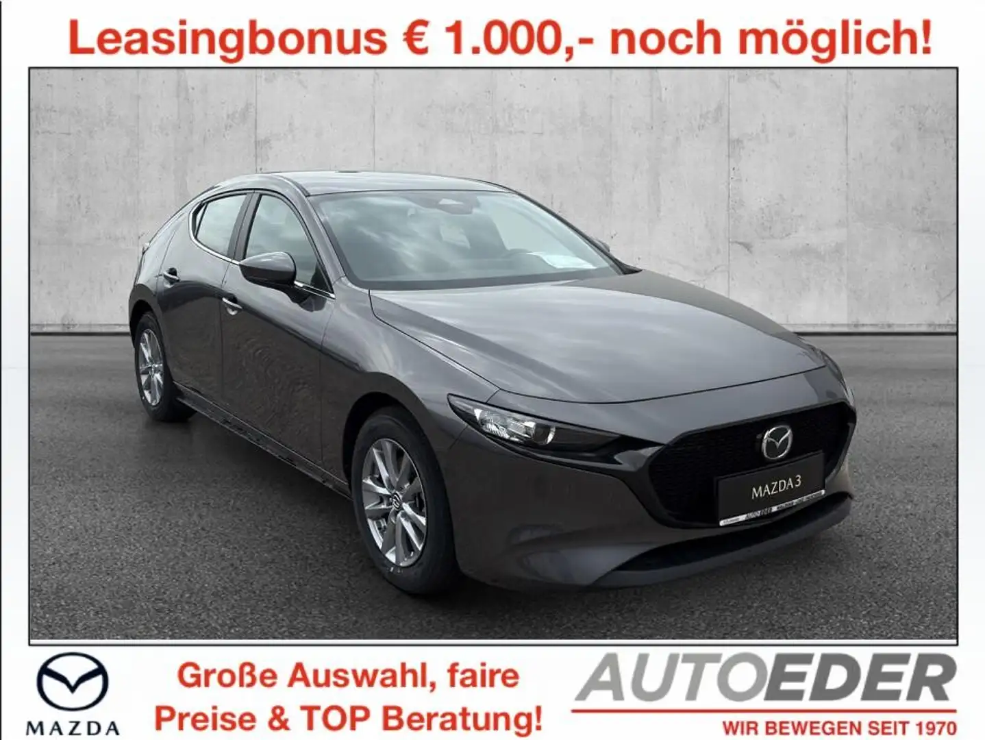 Mazda 3 Mazda3 e-Skyactiv-G140 Prime-Line Aut. Grau - 1