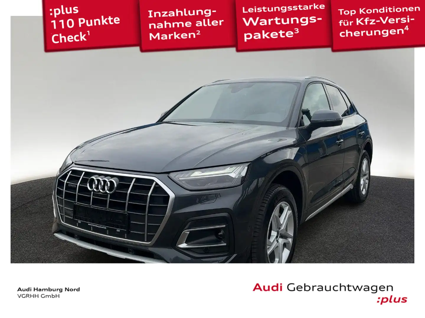 Audi Q5 50 TFSIe qu. S line AHK ACC Navi Matrix Sound Grau - 1
