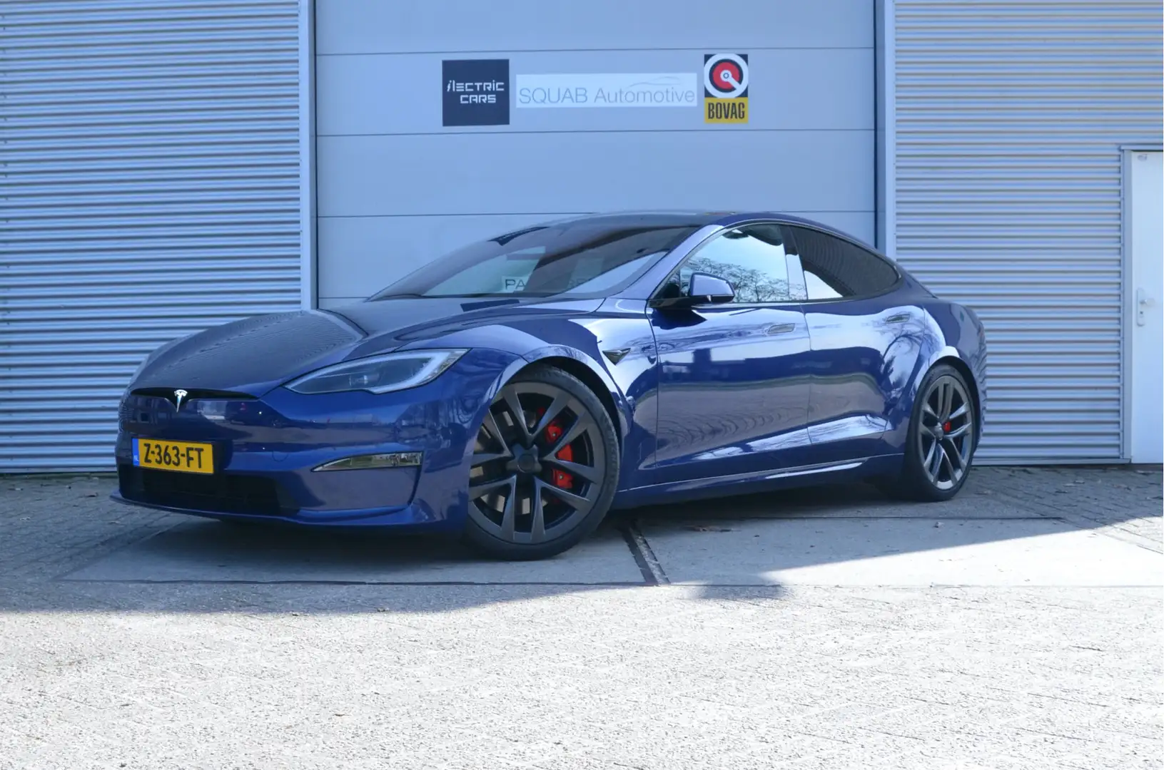 Tesla Model S Plaid AWD 90 kWh Enhanced AutoPilot4.0 (twv 3.800, Blauw - 1