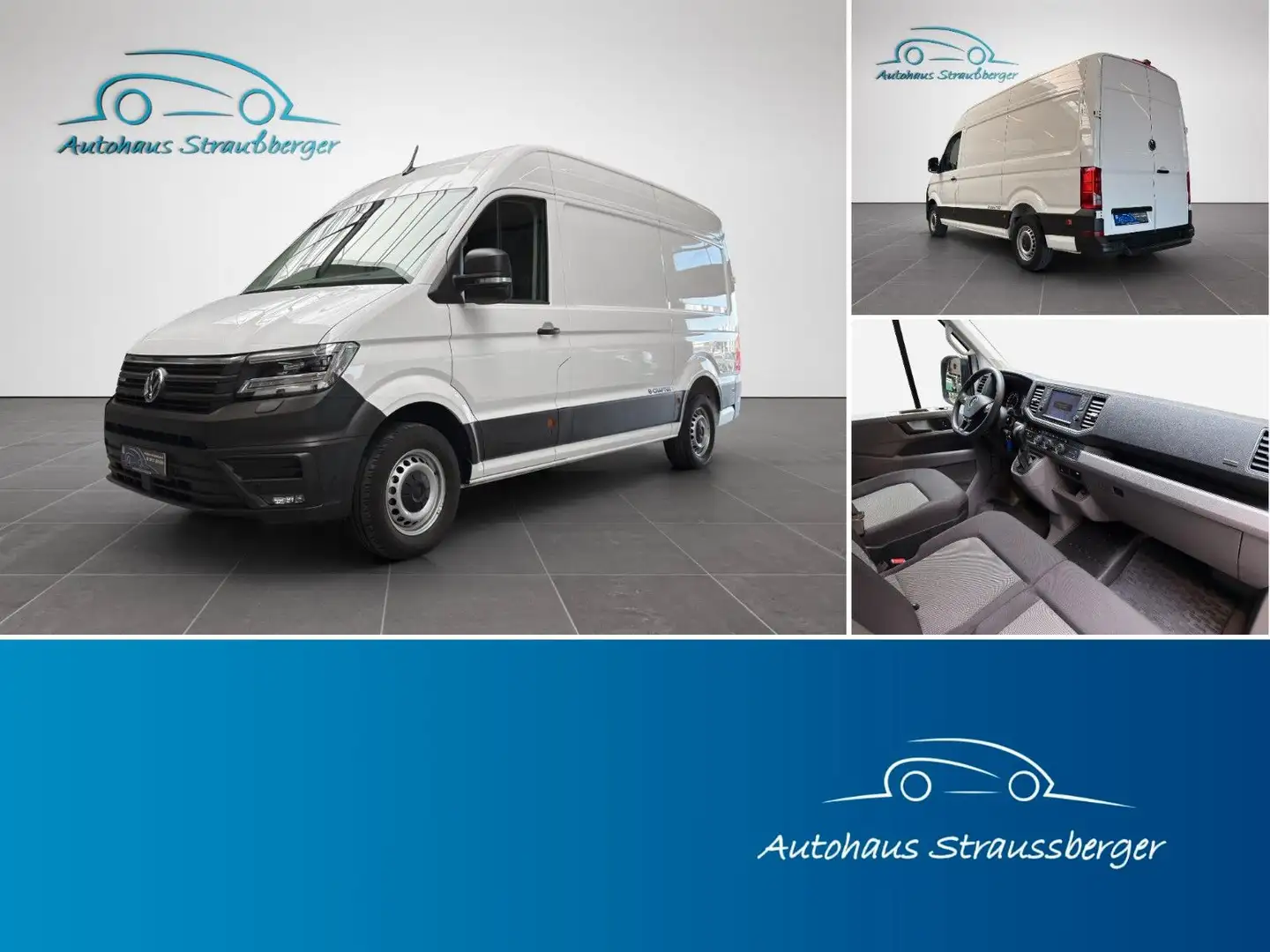 Volkswagen Crafter e-Crafter Kasten mittellang Hochdach Temp DAB+ Білий - 1