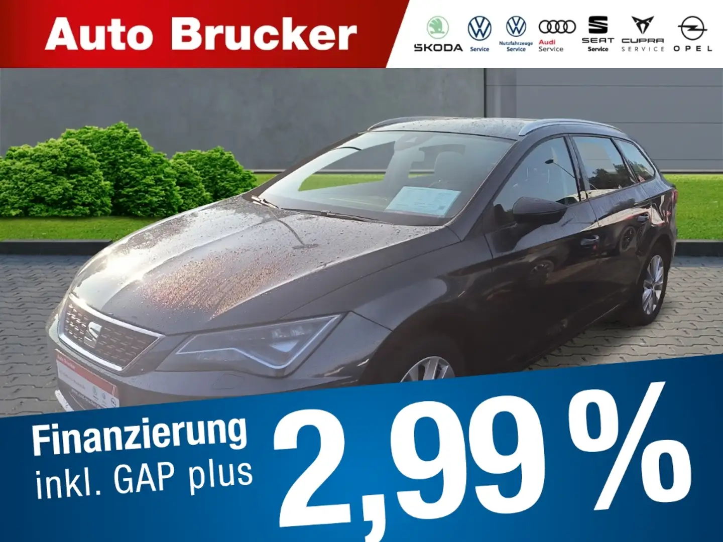 SEAT Leon ST Style 2.0 TDI+Alufelgen+Navi+Klimaautomatik+Sit Серый - 1