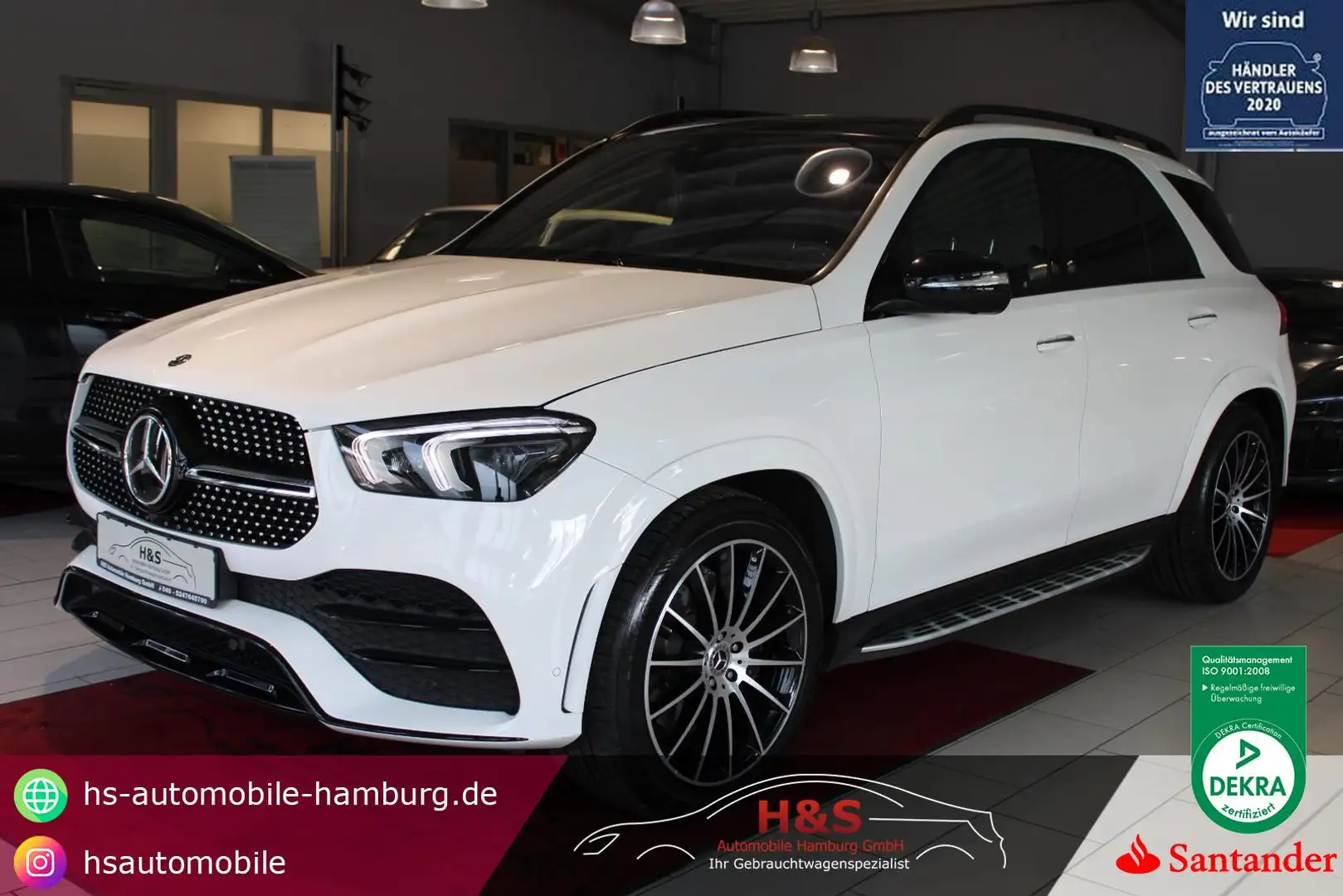 Mercedes-Benz GLE 400 d 4Matic AMG LINE/7-SITZER/AHK Blanc - 1