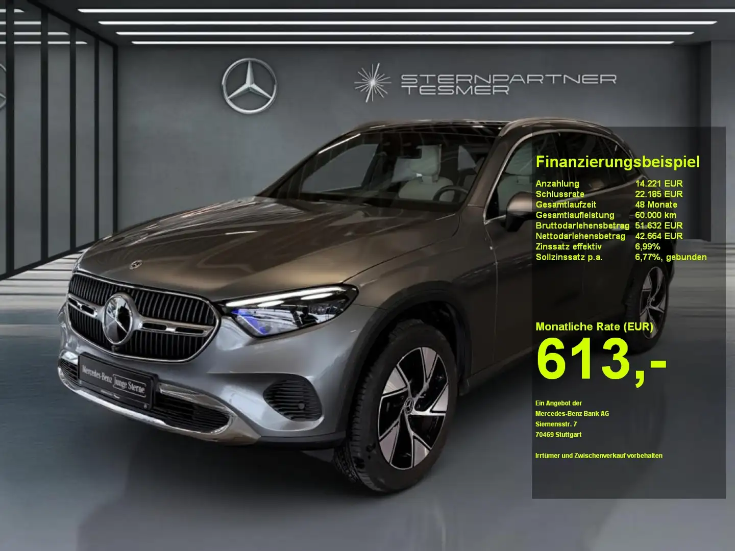 Mercedes-Benz GLC 300 e 4M +AVANTG.+MEMO+360°+AHK+DIGITAL+BURM Grau - 1