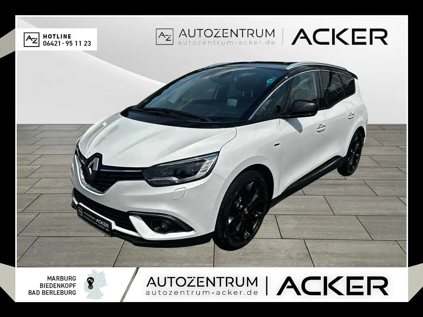 Renault Grand Scenic TCe 140 Black Edition PD/RFK/ACC Weiß - 1