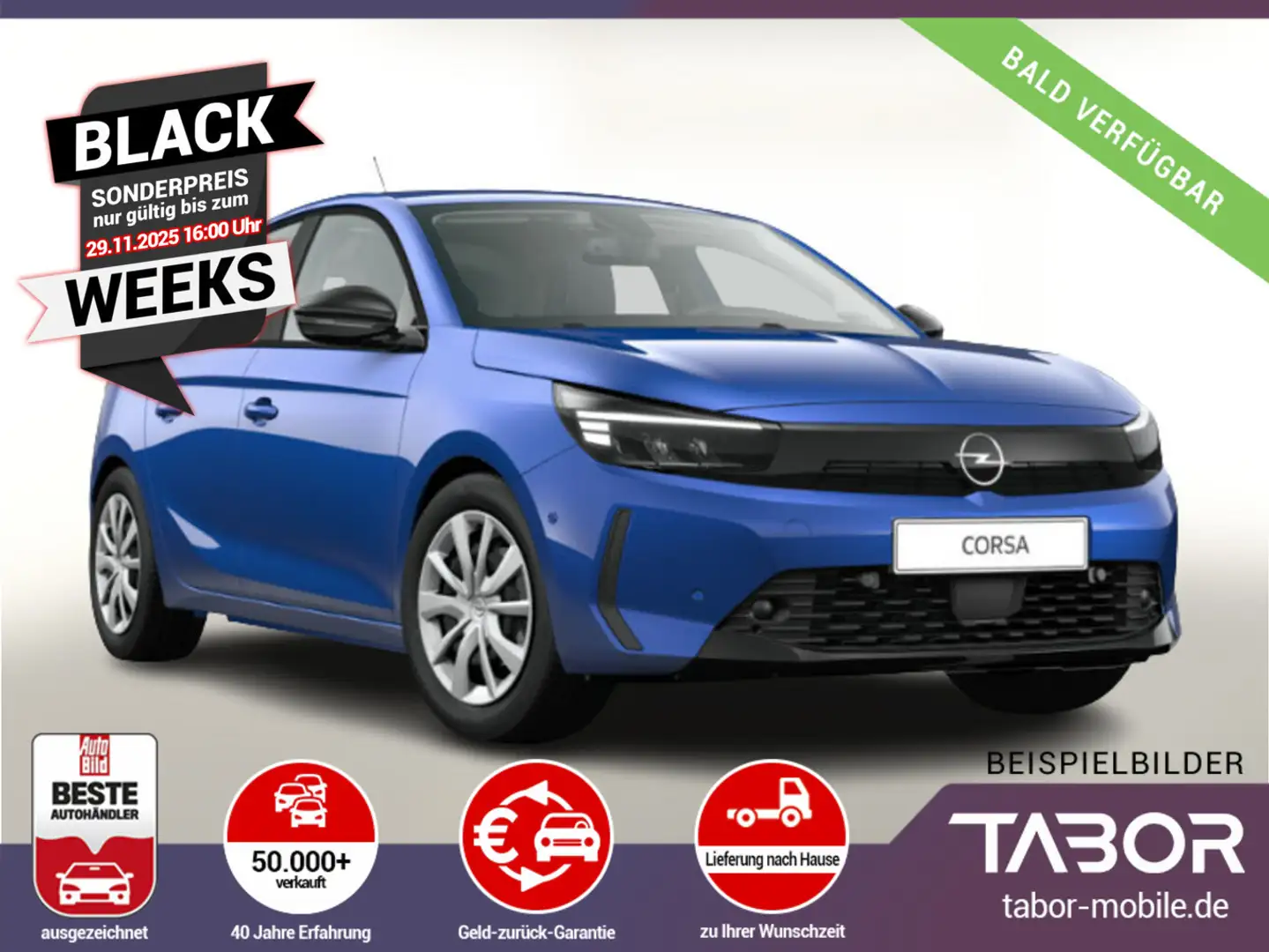 Opel Corsa 1.2 100 SichtP PDC 10"-DAB Temp CarPlay Blau - 1