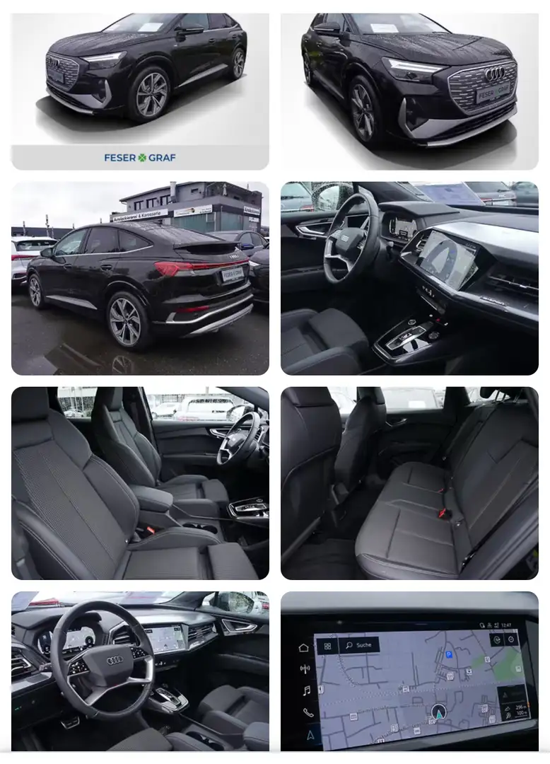 Audi Q4 e-tron Q4 35 e-tron Sportback/2x S-Line,unfallfrei Schwarz - 1