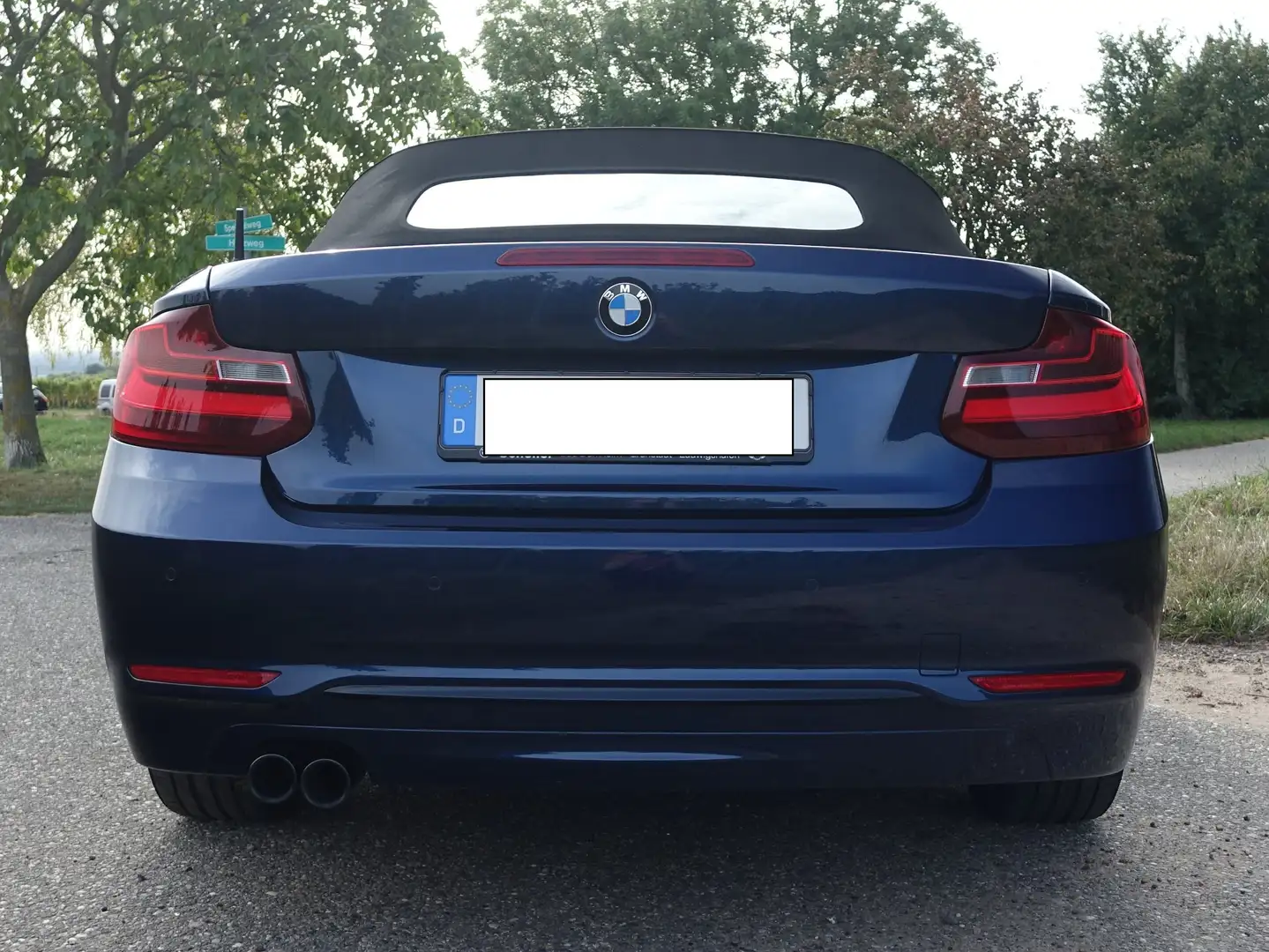 BMW 220 2er 220d Cabrio Sport-Aut. Bleu - 2