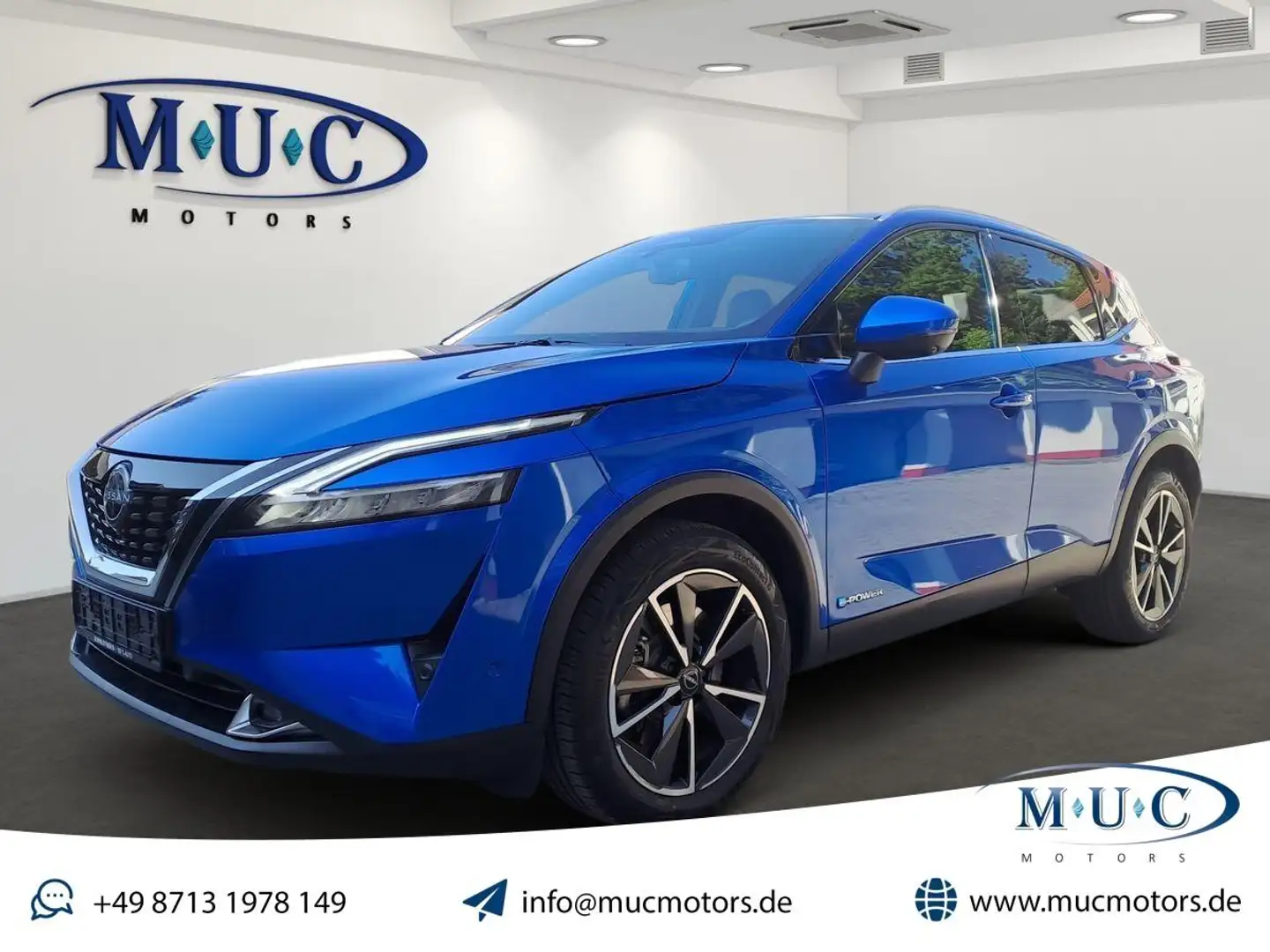 Nissan Qashqai Tekna+ e-Power~Neuwertig~8Fach Bleu - 1