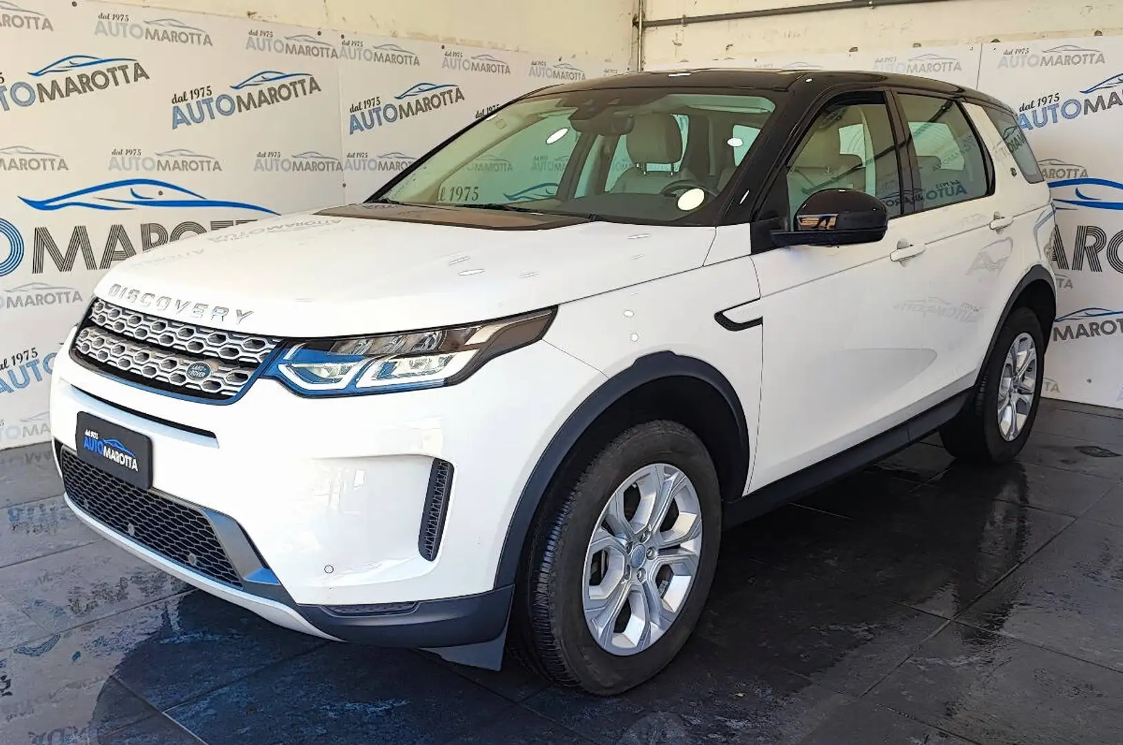 Land Rover Discovery Sport 2.0d i4 mhev S awd 150cv PELLE! RETRO! APPLE! Bianco - 1