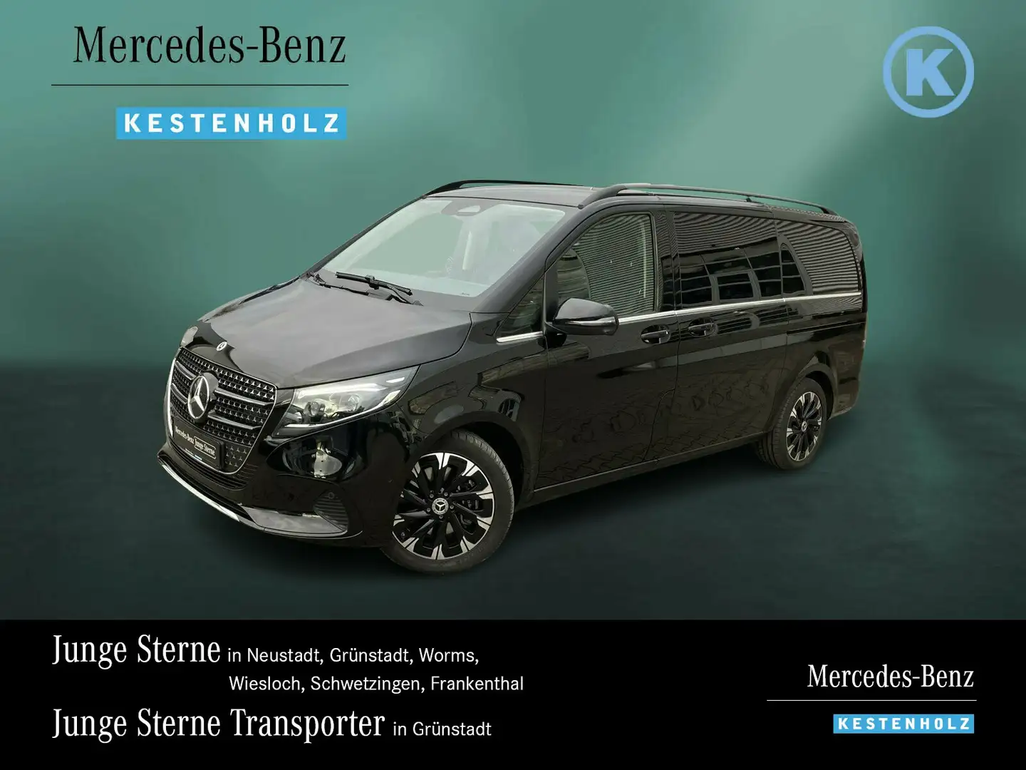 Mercedes-Benz V 300 V300d AVANTGARDE Lang AHK+Pano+StandHZ.+Airmatic Schwarz - 1