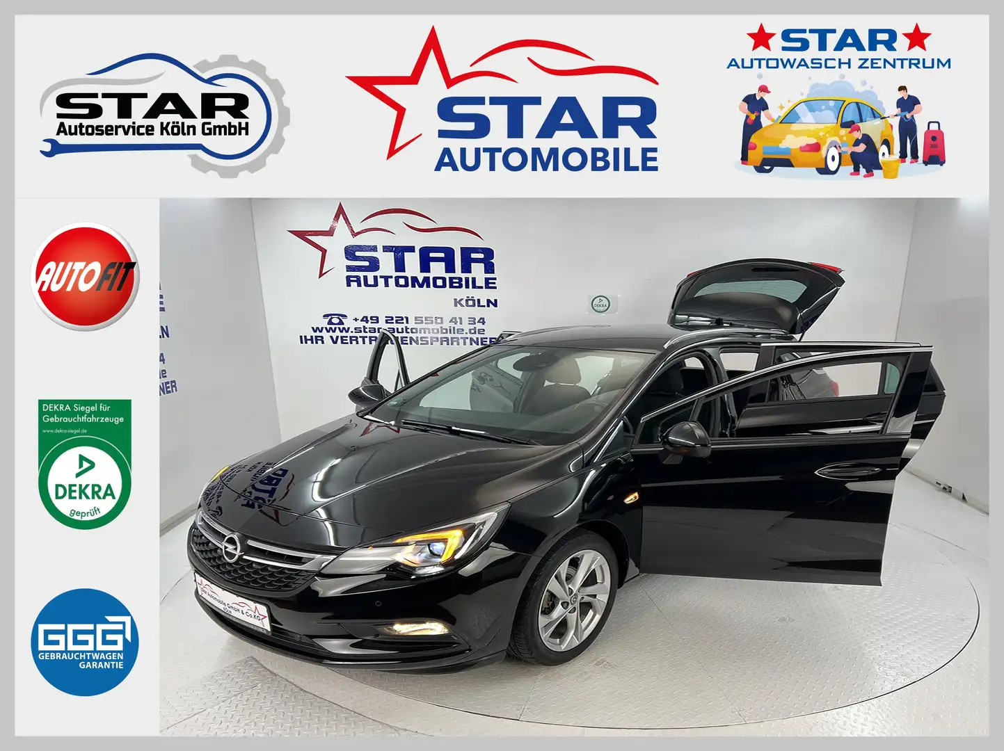 Opel Astra Astra K Sports Tourer Dynamic 1.4 Sidi Turbo*LED* Negro - 1