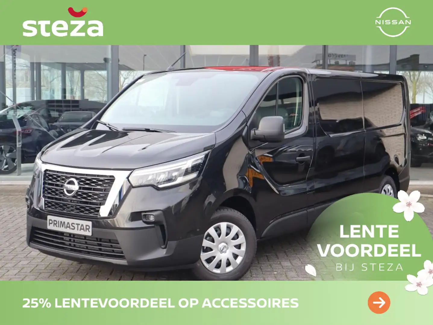 Nissan Primastar 2.0 dCi L2H1 Acenta | AUTOMAAT | Airco | 3-Persoon Zwart - 2