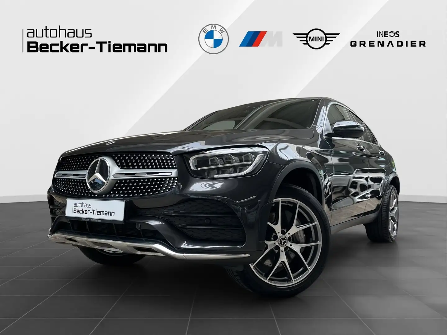 Mercedes-Benz GLC 300 E Coupé AMG/Head-Up/Memory/Leder/Burmester Grijs - 1